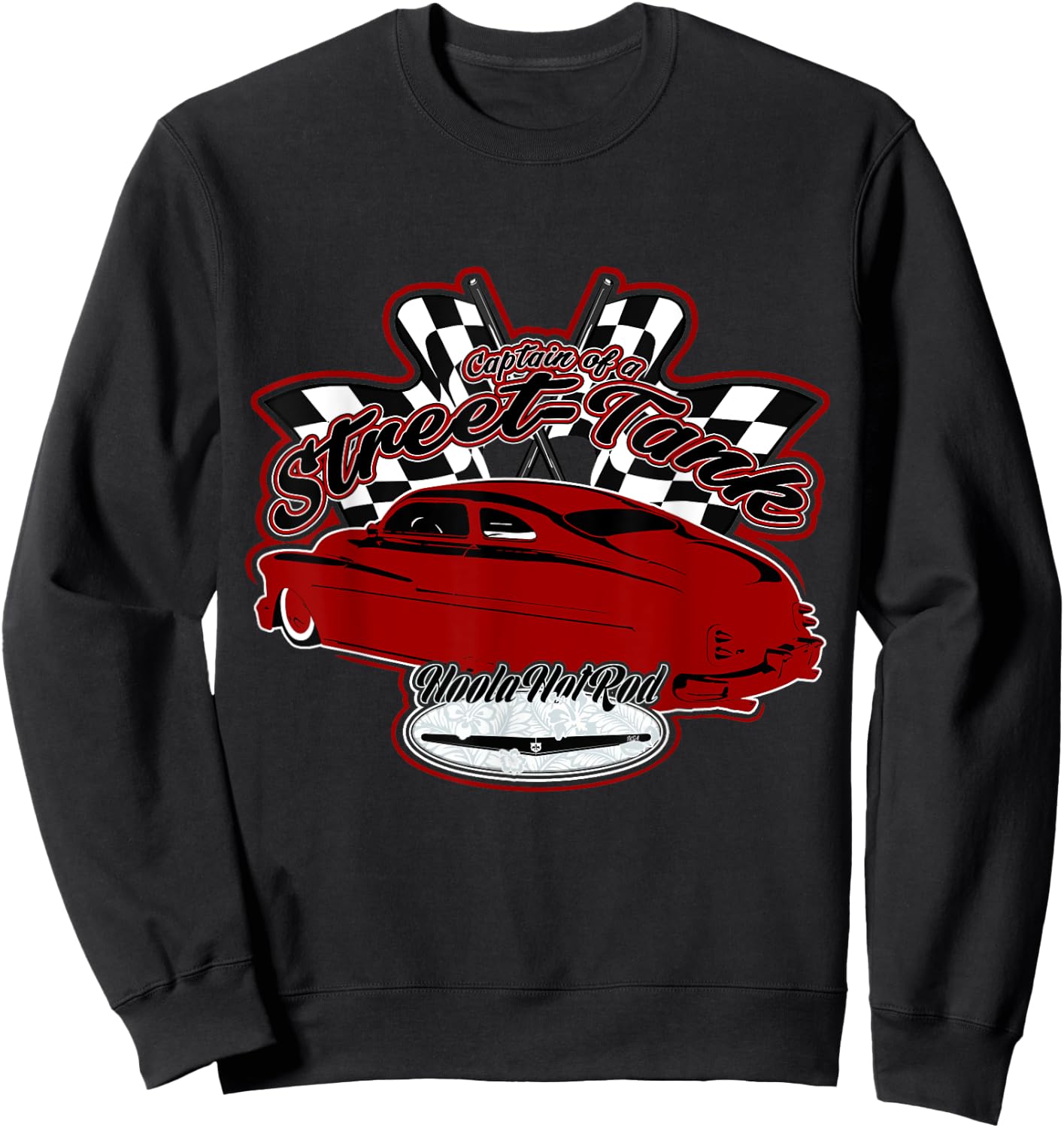 40s Leadsled,Lead Sled,top,chopped Mercury,Hot Rod,Clip Art Sweatshirt - Sweatshirt | Black
