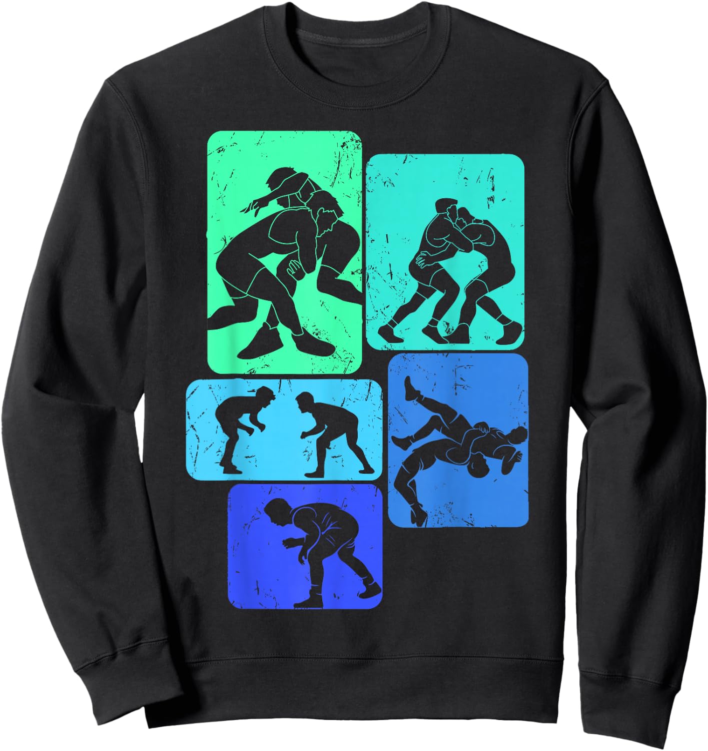 Wrestling Wrestling Child Man , Black, S Sweatshirt - Sweatshirt | Black