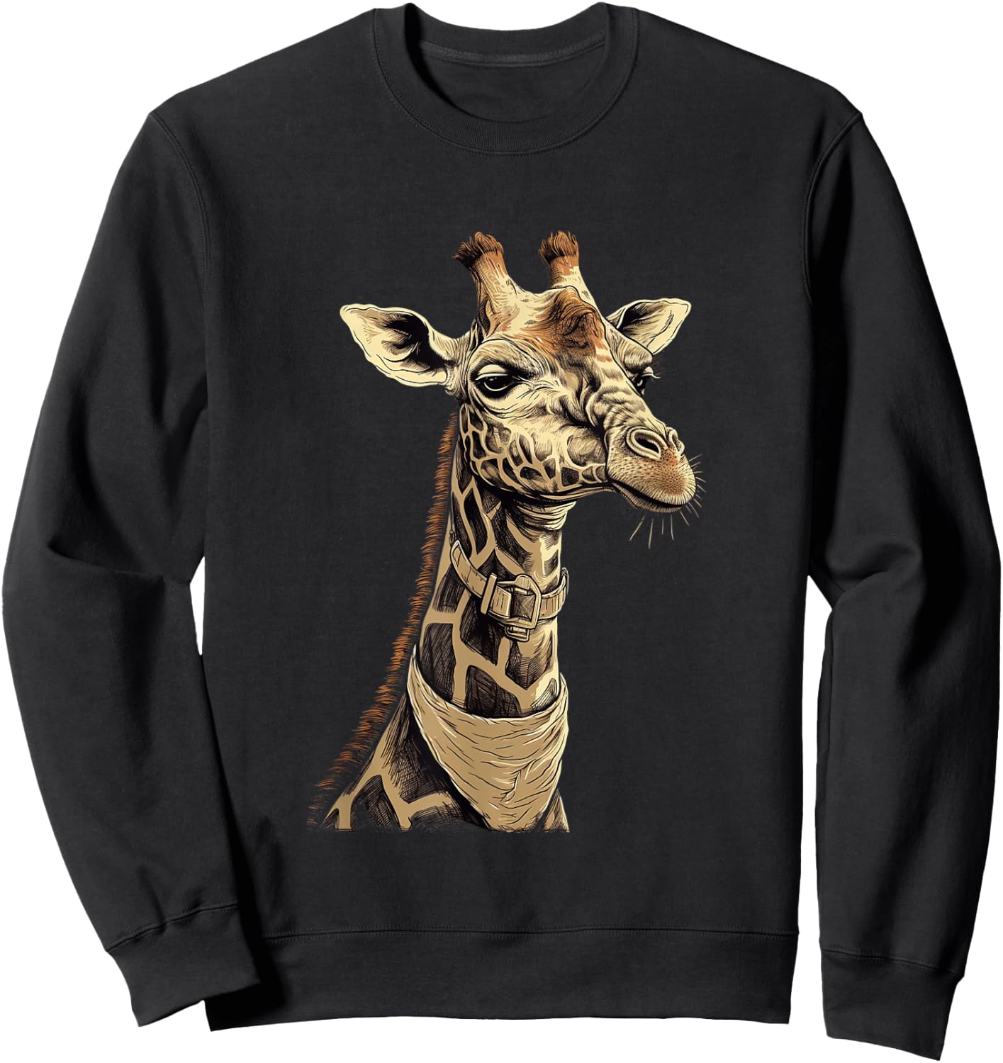 Giraffe, Giraffe Shirt for Girls, Giraffe Lovers, Giraffe Sweatshirt - Sweatshirt | Black