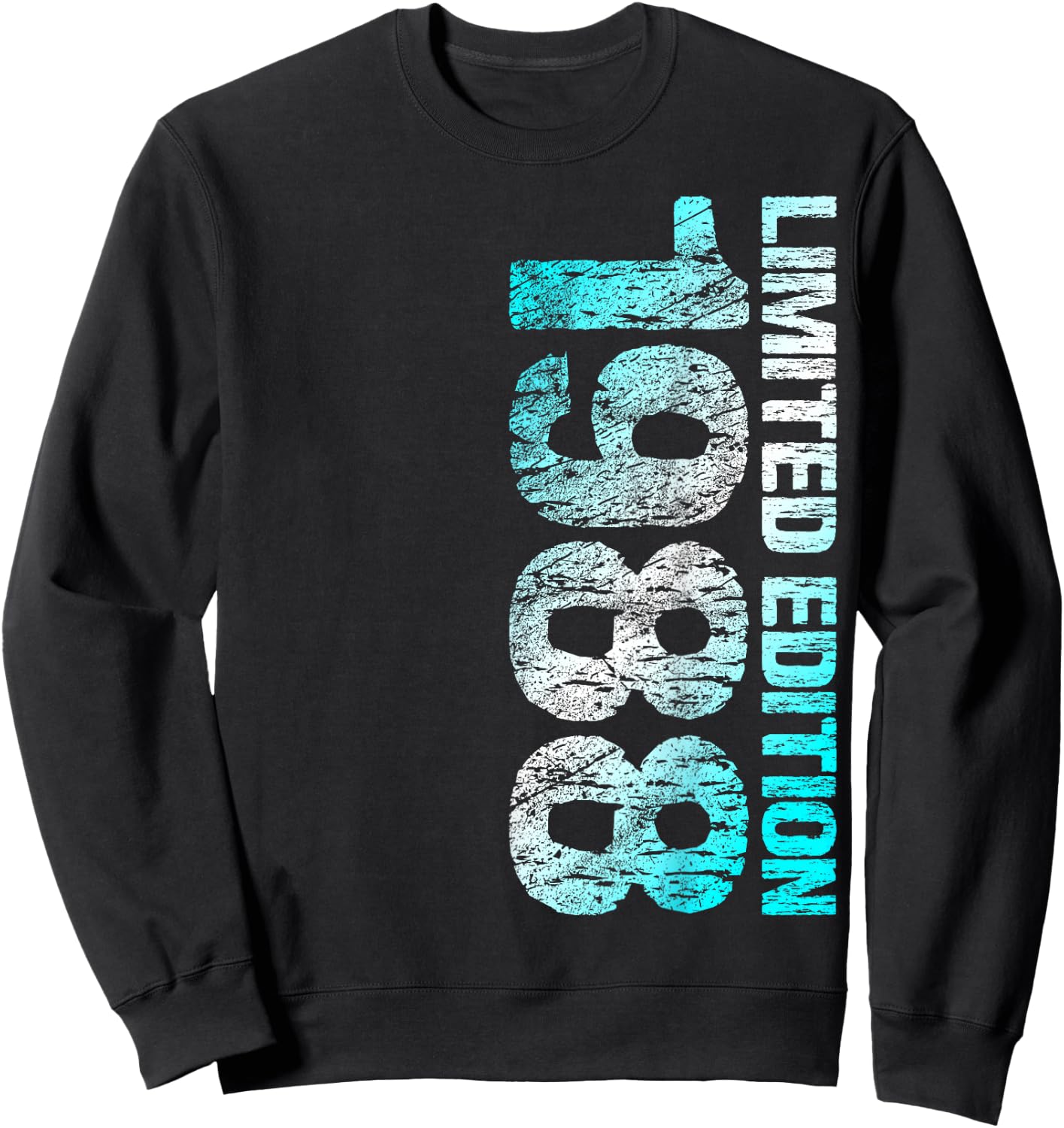 1988 Man Woman 35th Birthday Limited Edition 35 , black Sweatshirt - Sweatshirt | Black