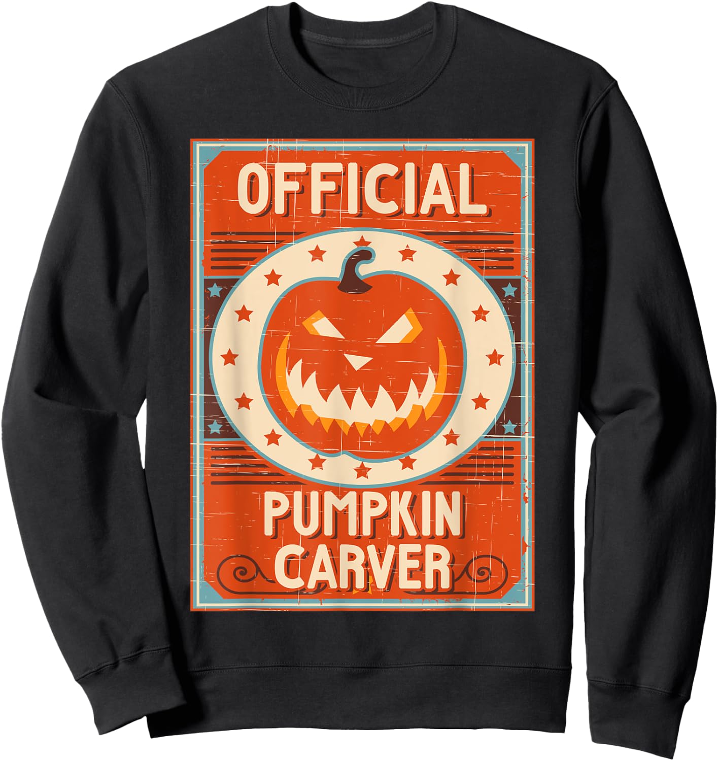 Official Pumpkin Carver Shirt For Halloween Sweatshirt - Sweatshirt | Black
