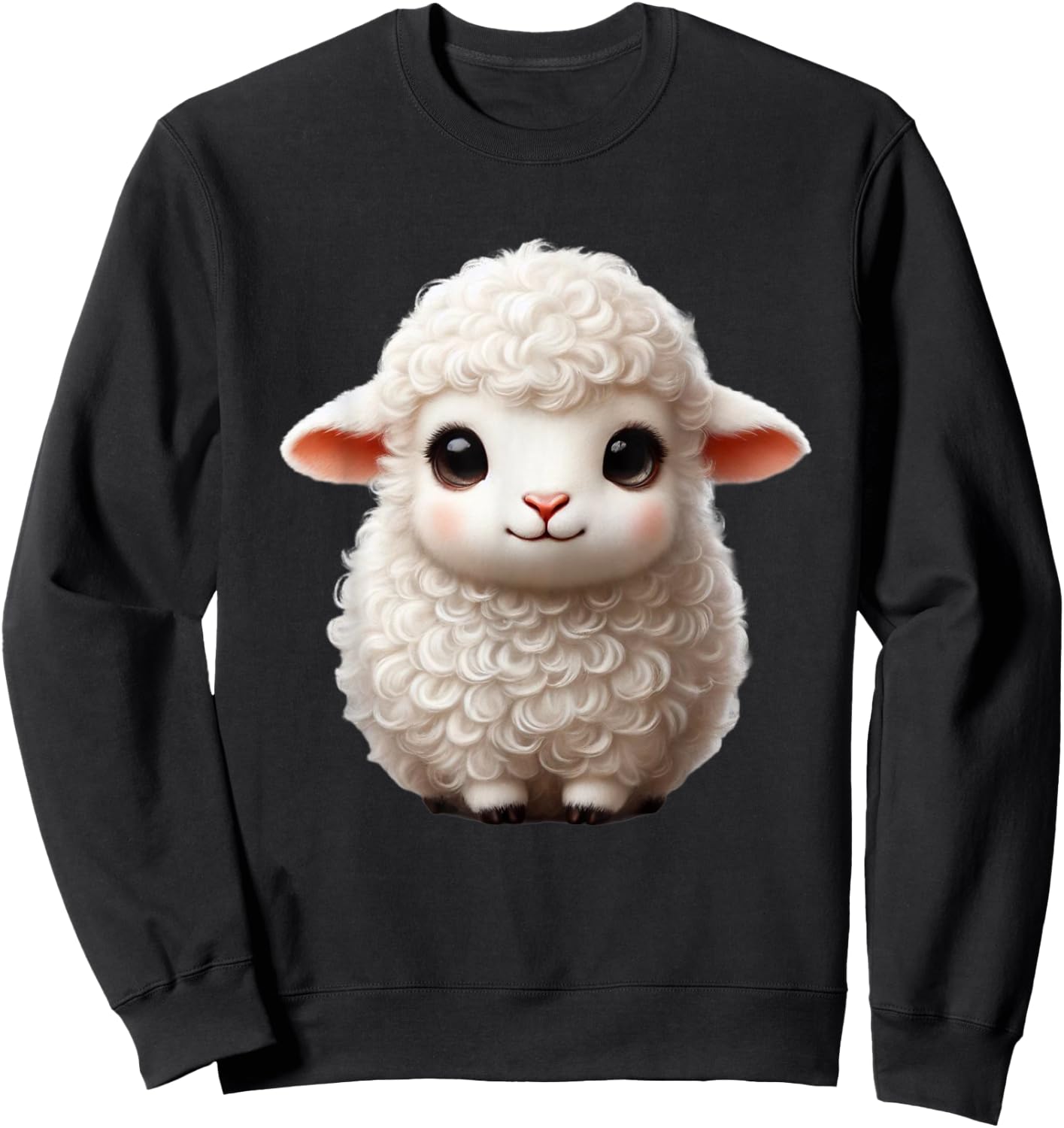 Sheep Farmer | Cute Cuddly Sheep | Funny Sheep Pun Sweatshirt - Sweatshirt | Black