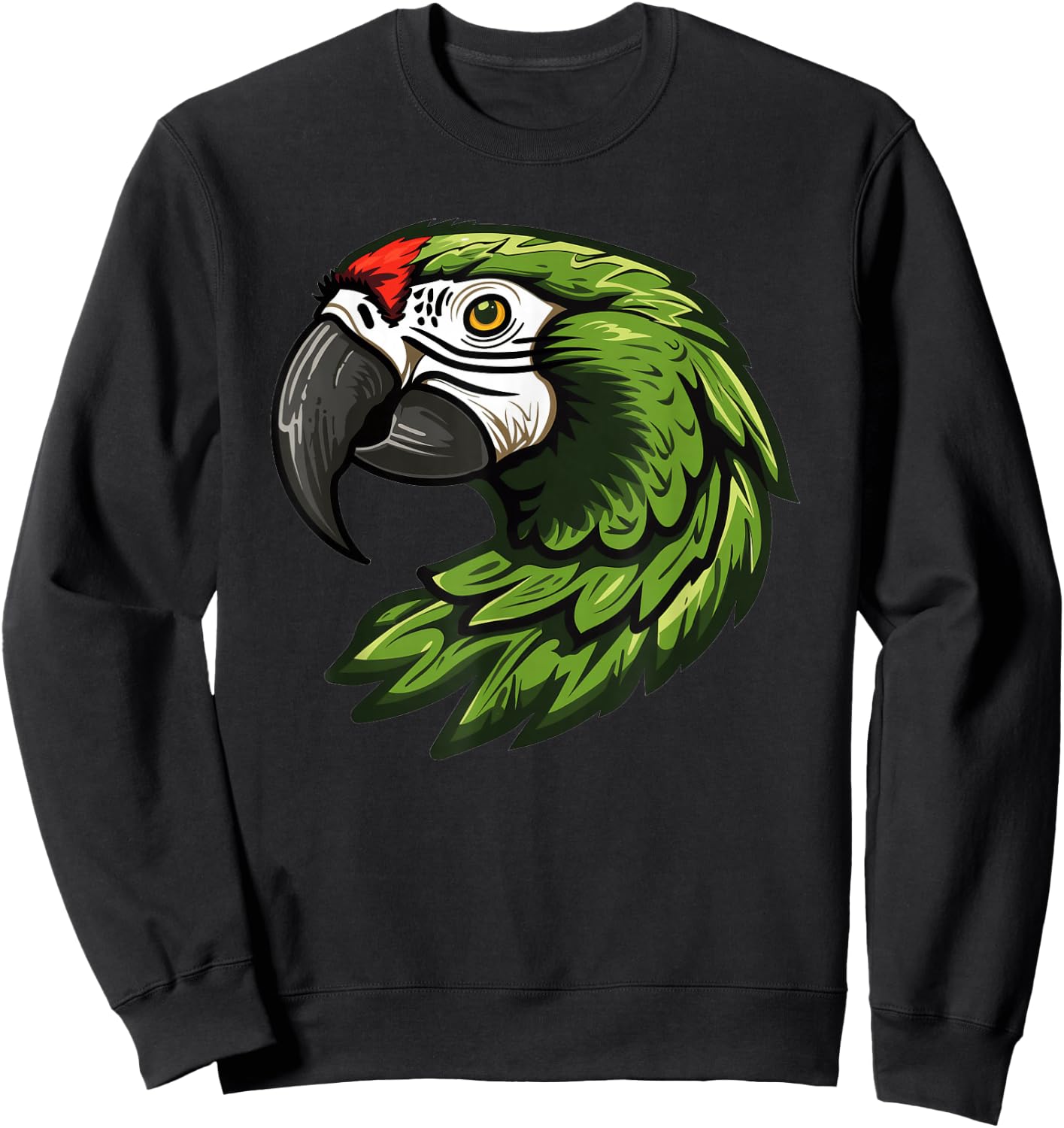 Military Macaw Logo Design Sweatshirt - Sweatshirt | Black