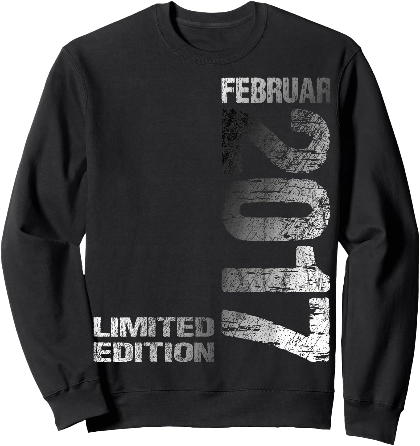 February 2017 Boy Girl 8th Birthday Limited Edition , black, S Sweatshirt - Sweatshirt | Black