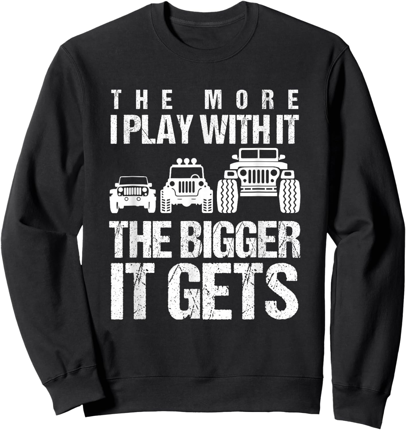 Funny Offroading Puns Off-Road Vehicle Car Collector Small Sweatshirt - Sweatshirt | Black