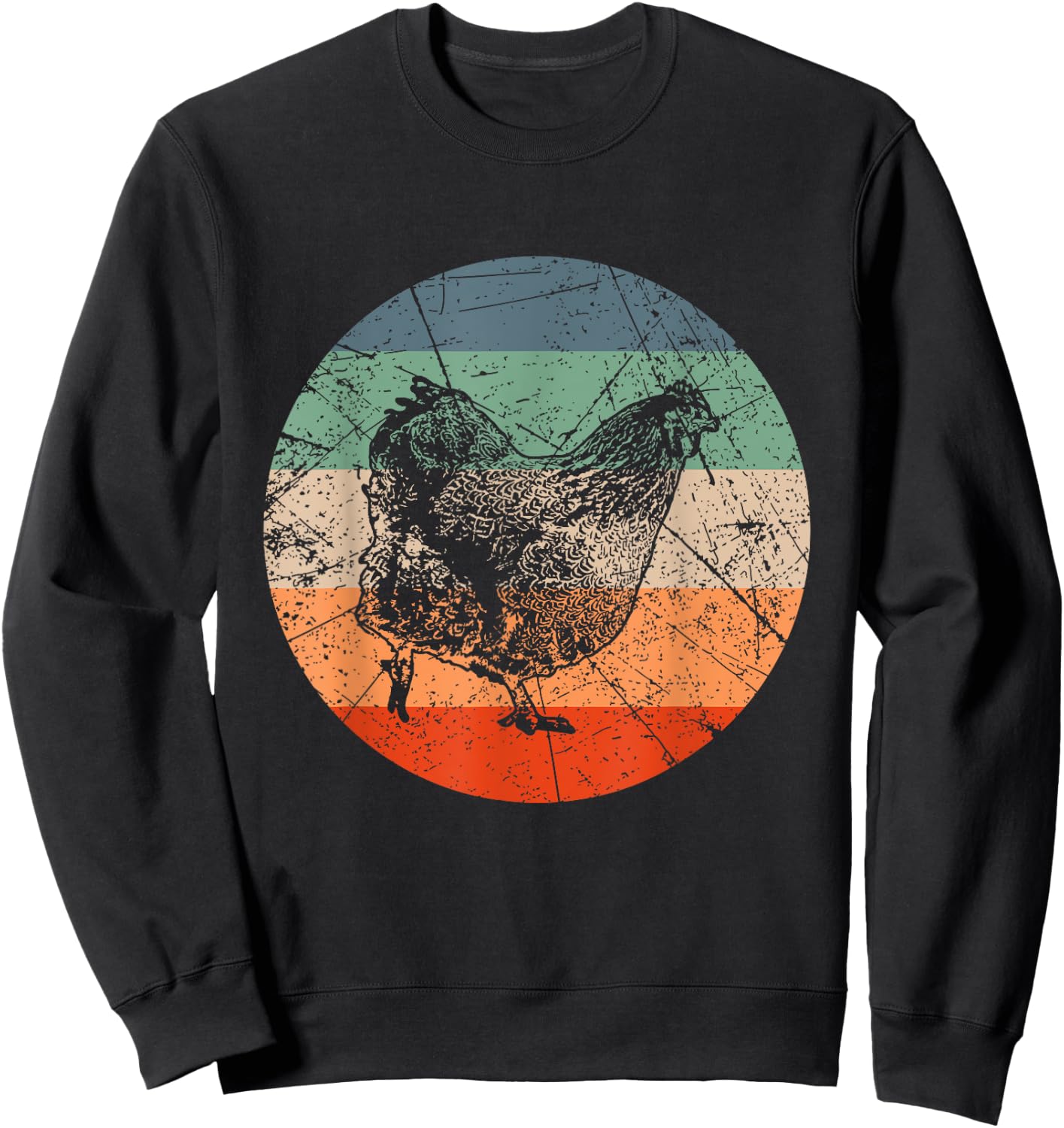 Retro Huhn-Silhouette – Farmer Vintage Orpington Sweatshirt - Sweatshirt | Black