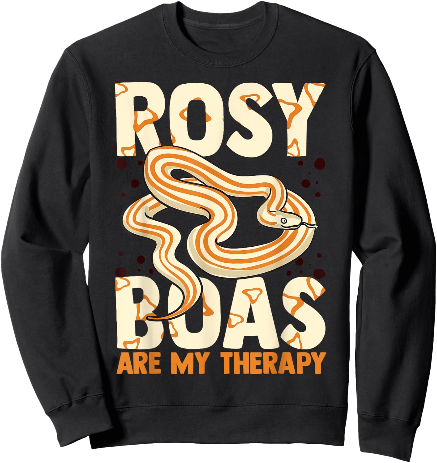Rosy Boa Funny Desert Snake Animals Sweatshirt - Sweatshirt | Black