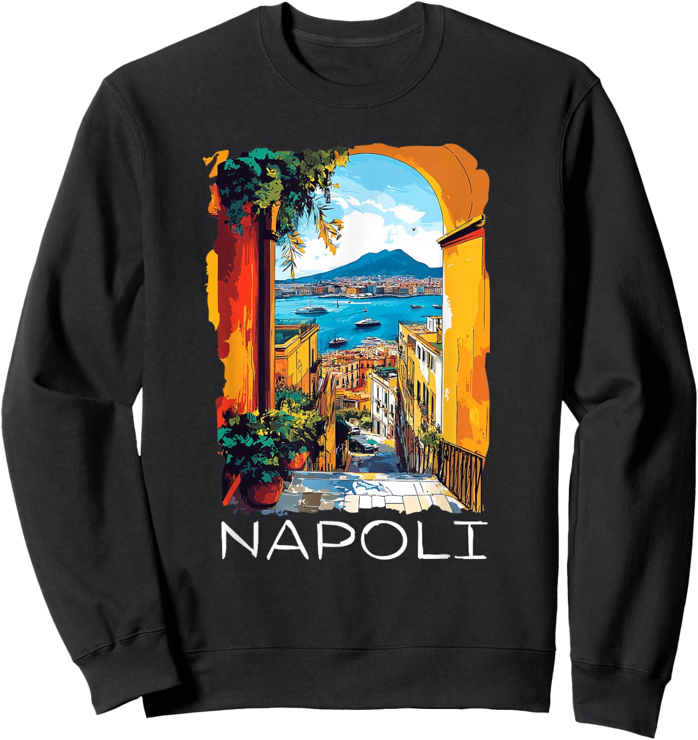 Napoli Italia / Naples Italy / Naples Sweatshirt - Sweatshirt | Black