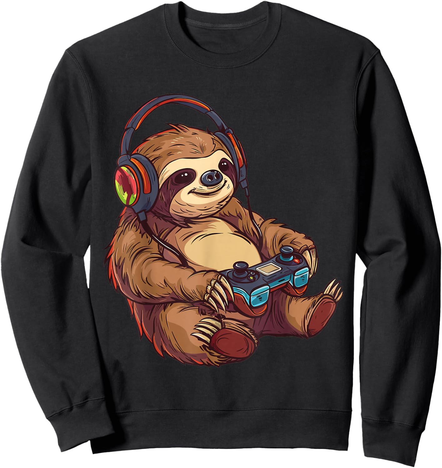 Sloth gaming Sweatshirt - Sweatshirt | Black