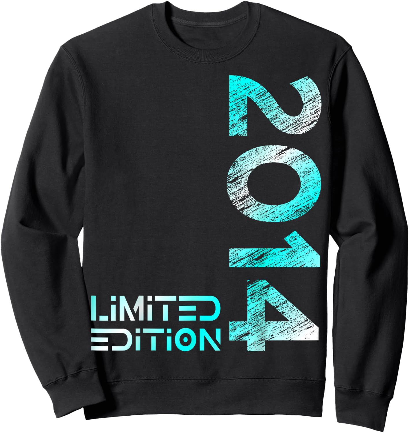 Kids 10th Birthday Limited Edition Vintage 2014 Boy Girl , black Sweatshirt - Sweatshirt | Black