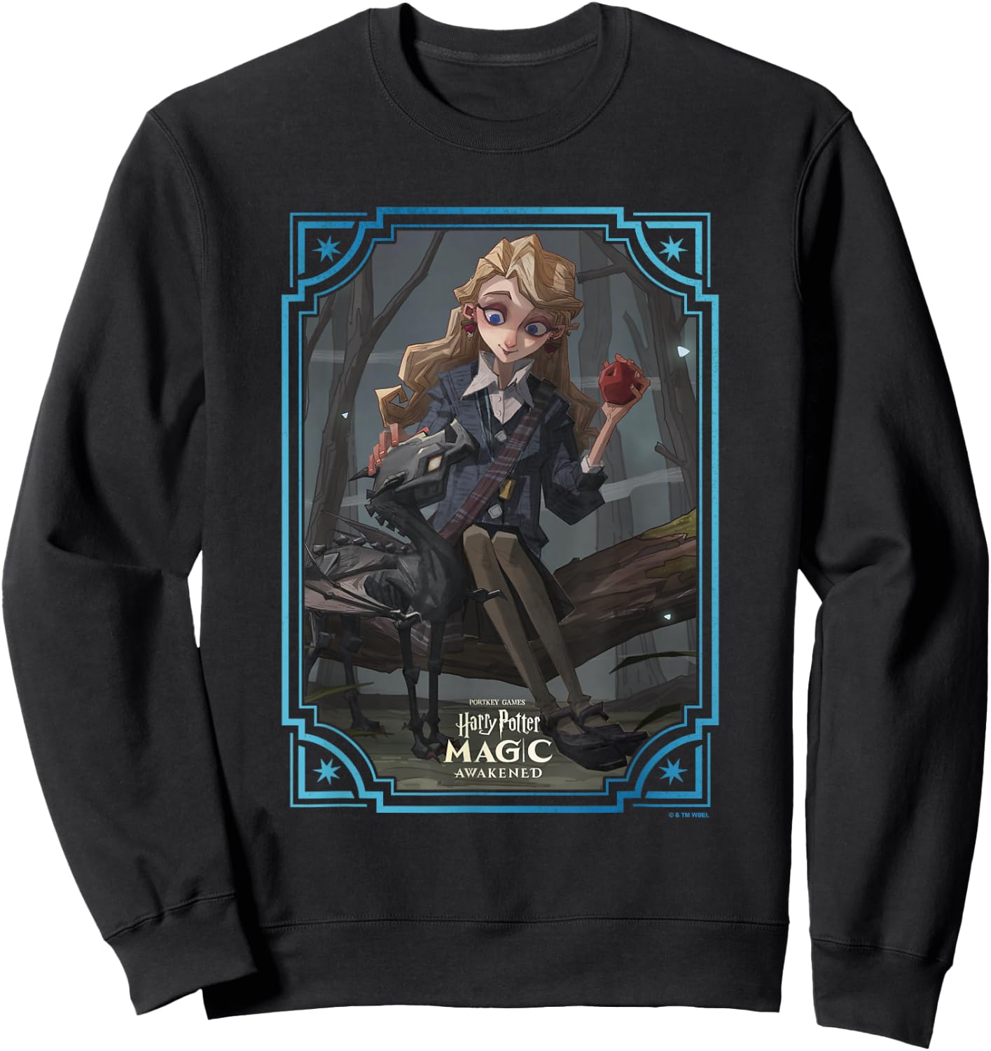 Harry Potter: Magic Awakened Luna Lovegood Thestral Card Sweatshirt - Sweatshirt | Black