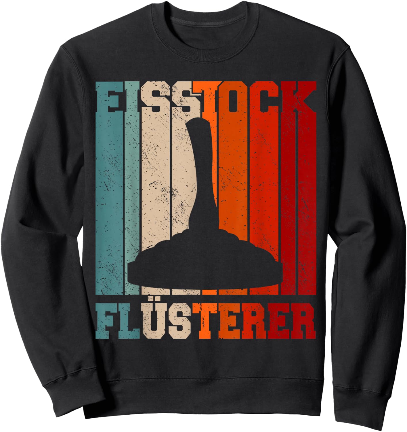 Eisstockschießen | Stick Shooters | Eisstock Whisperer , black Sweatshirt - Sweatshirt | Black
