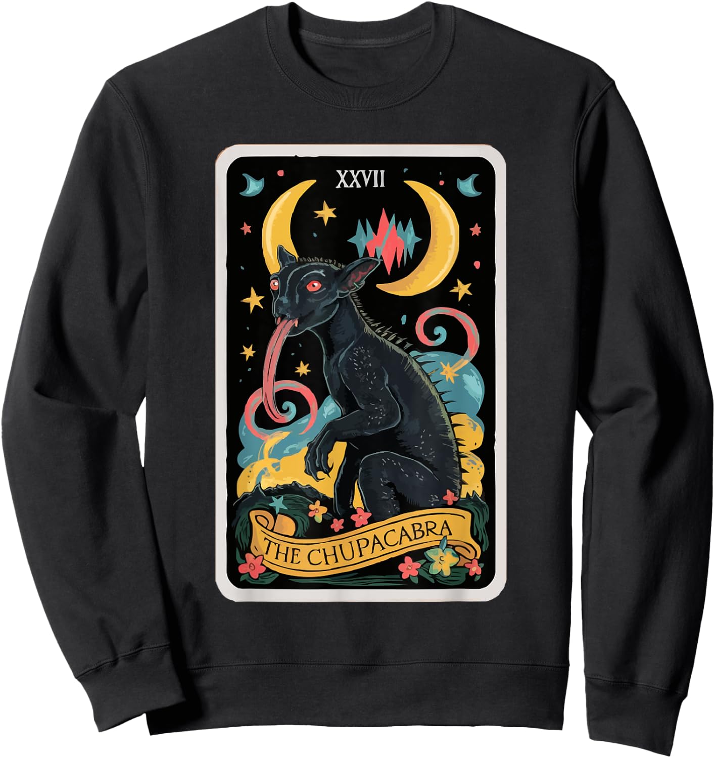 Chupacabra Legendary Creature Mythical Beast Cryptozoology Sweatshirt - Sweatshirt | Black