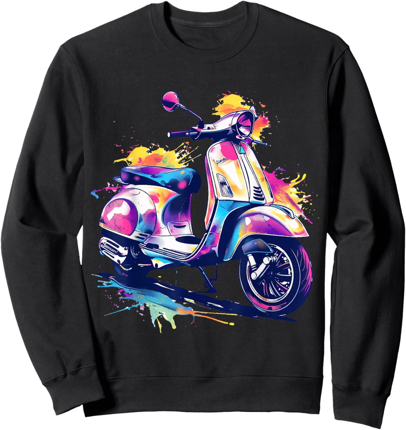 Scooter Moped Scooter Scooter Gift , black Sweatshirt - Sweatshirt | Black