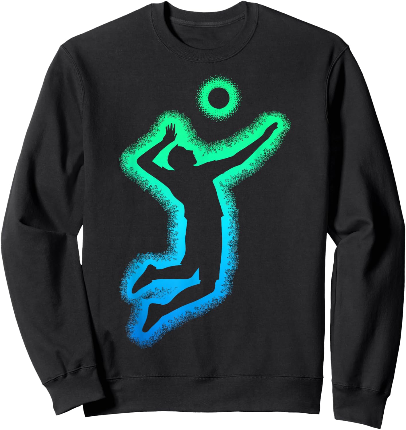 Volleyball Volleyball Kids Man , Black, S Sweatshirt - Sweatshirt | Black
