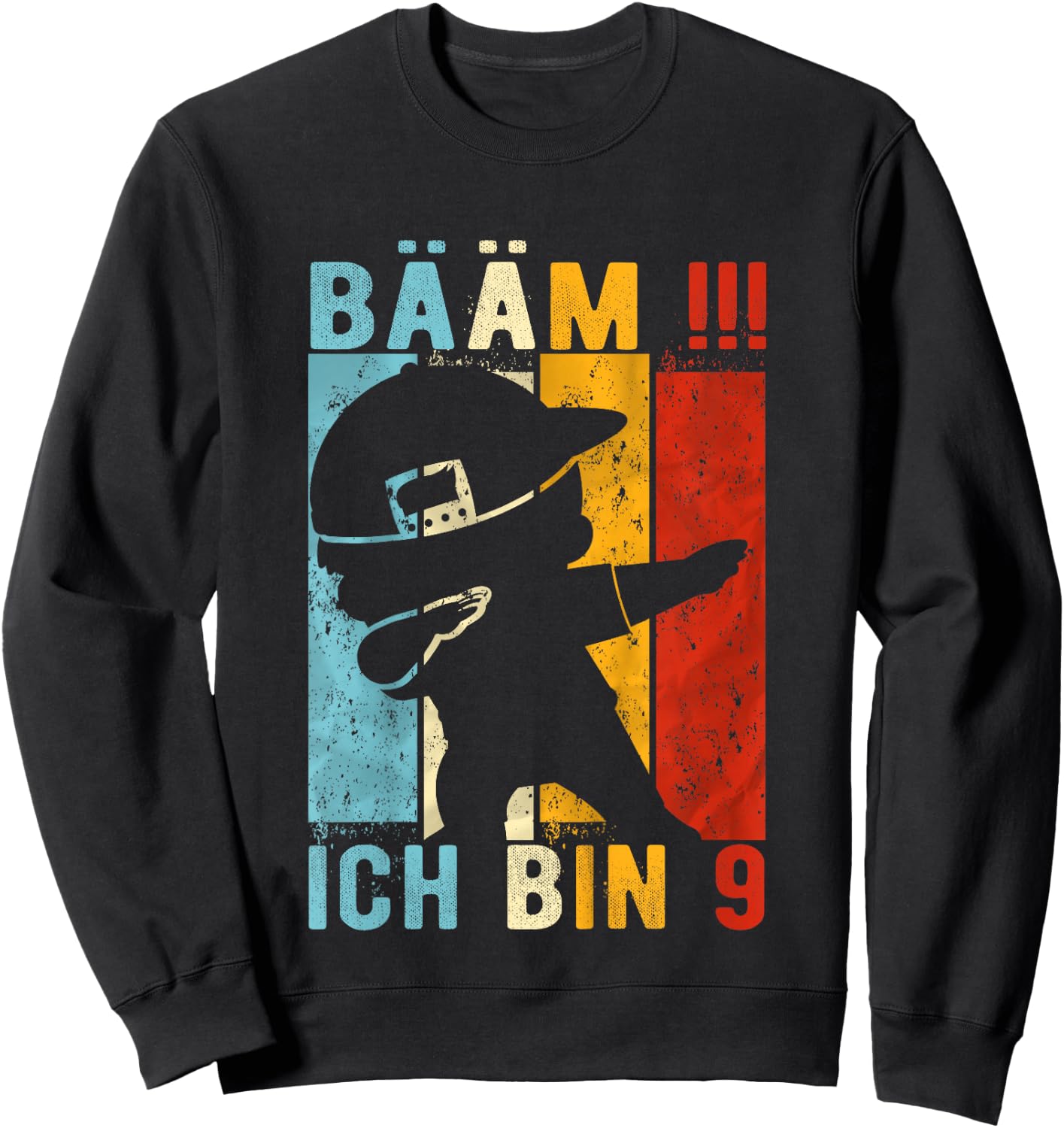 Children's Dabbing Birthday 9 Years Boy Gift 9 Boys , black Sweatshirt - Sweatshirt | Black