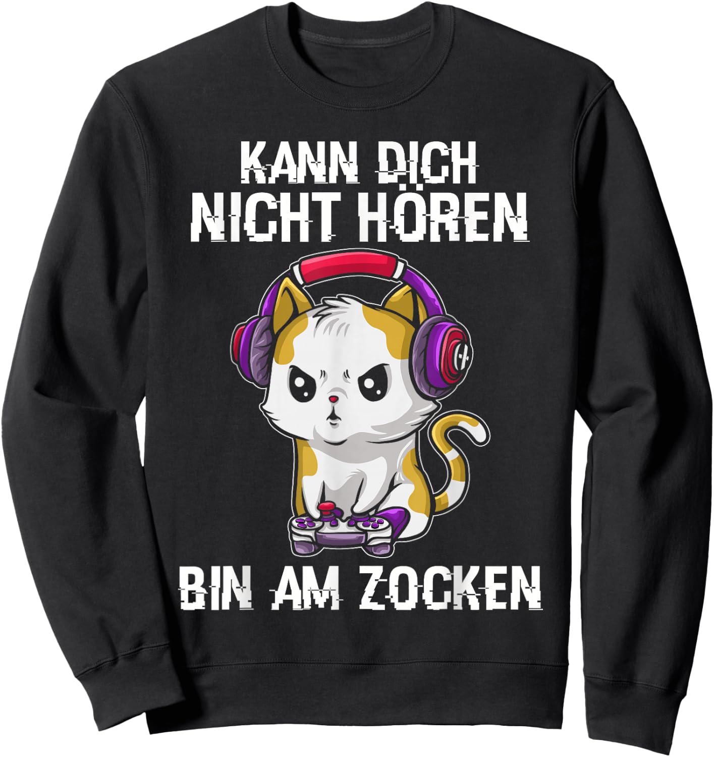 Gaming Geschenk Zocken Gaming Controller Zocker Lustig Herren RPG Schwarz S EU Klein Sweatshirt - Sweatshirt | Black