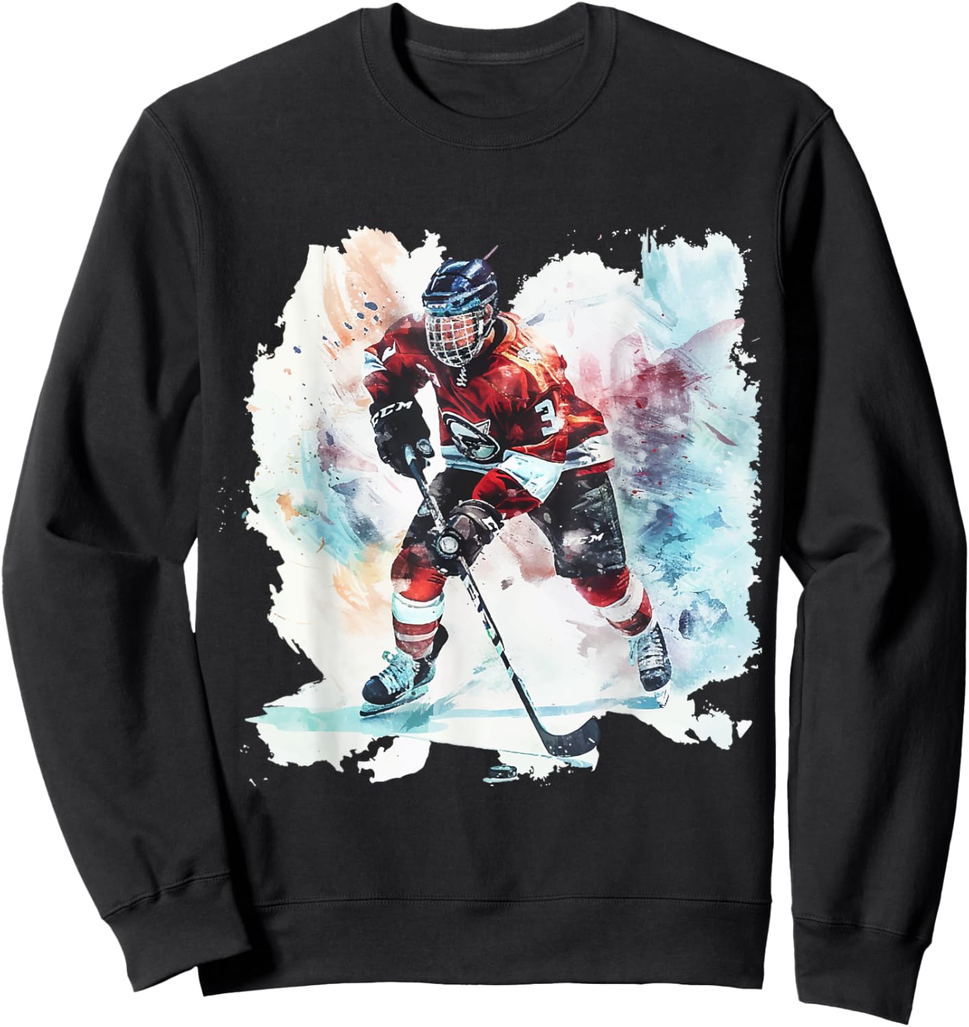 Ice Hockey Player - Gift Ice Hockey Player , Black, S Sweatshirt - Sweatshirt | Black