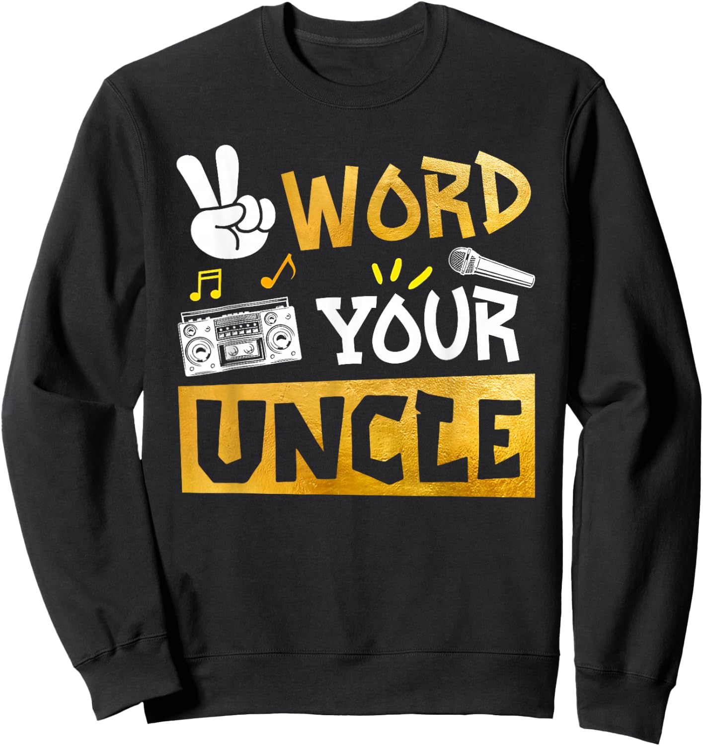 Word Your Uncle - Uncle Of The Birthday Two Legit To Quit Sweatshirt - Sweatshirt | Black
