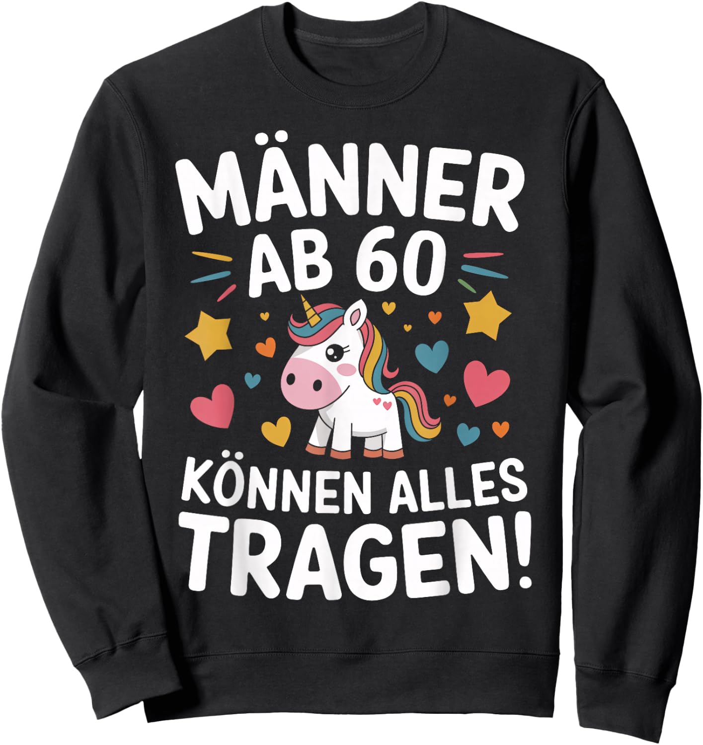 60th Birthday Man Woman 60 Years 1966 Decorative Funny Gift Sweatshirt - Sweatshirt | Black