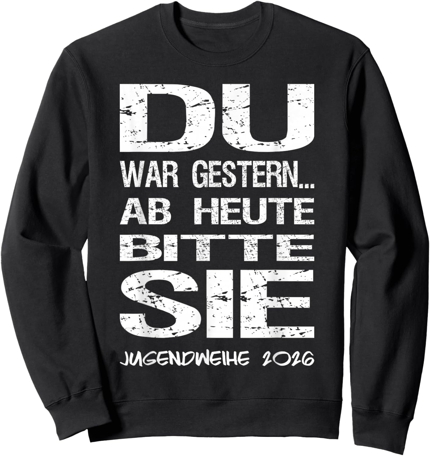 Jugendweihe 2026 Gästebuch Sweatshirt - Sweatshirt | Black