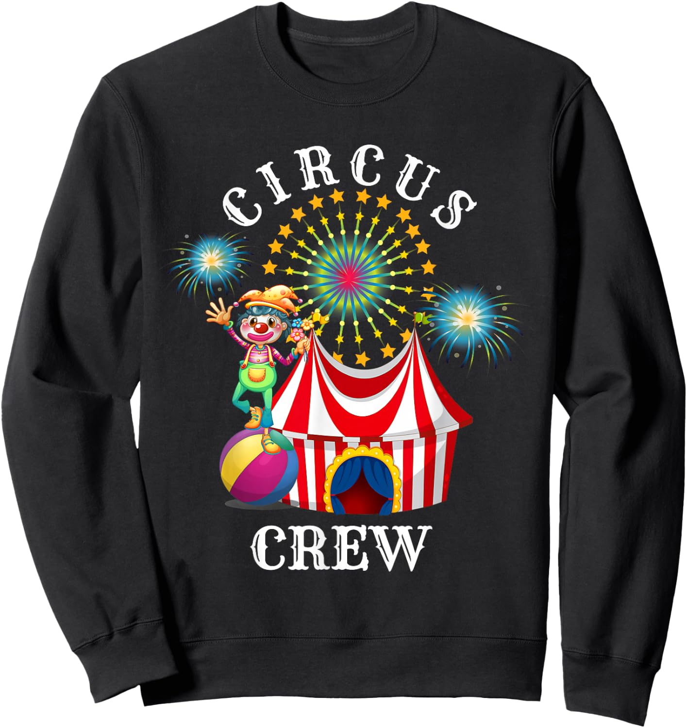 Circus Crew Funny Circus Staff Costume Circus Theme Party , black Sweatshirt - Sweatshirt | Black