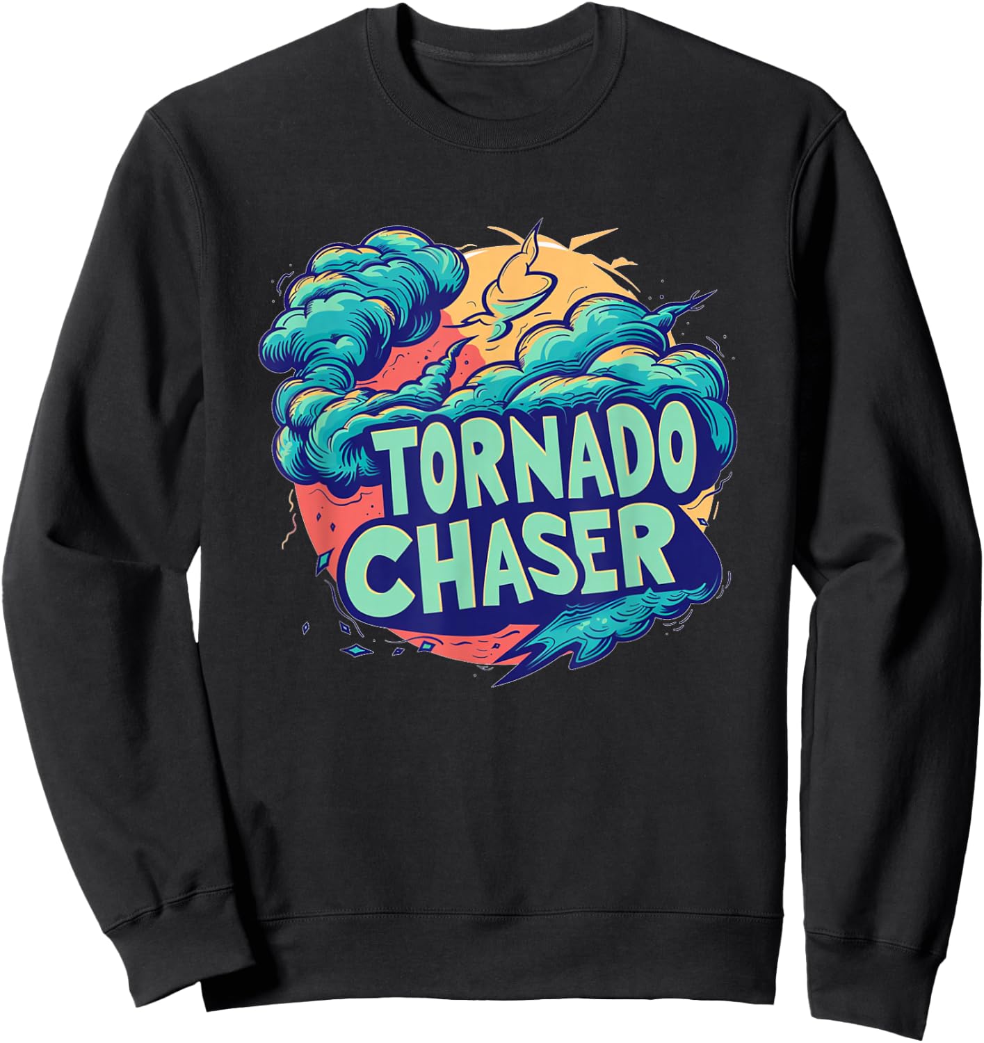 Storm Weather with this cool Tornado Chaser Costume Sweatshirt - Sweatshirt | Black