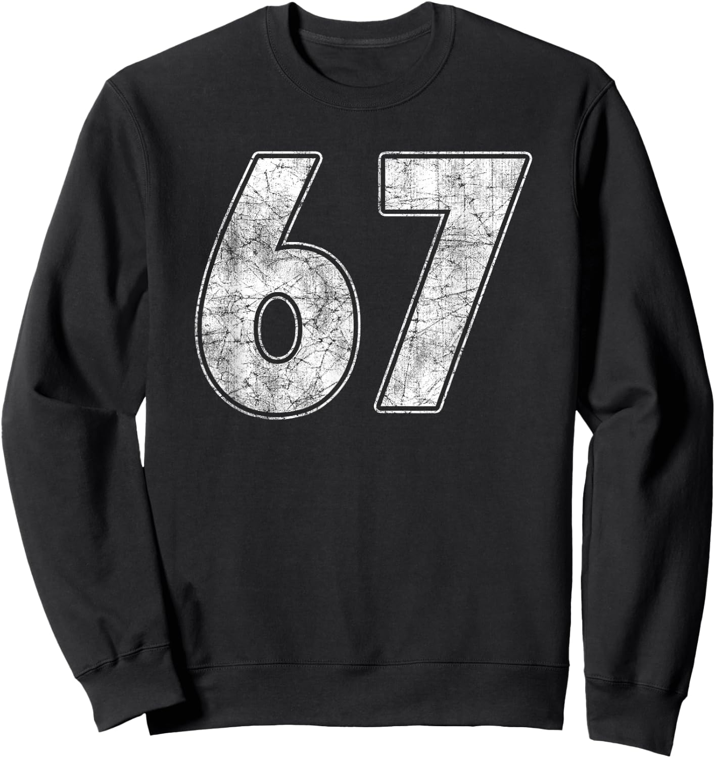 #67 Trikot Nummer 67 Uniform Größter Fan Lieblingsspieler Sweatshirt - Sweatshirt | Black