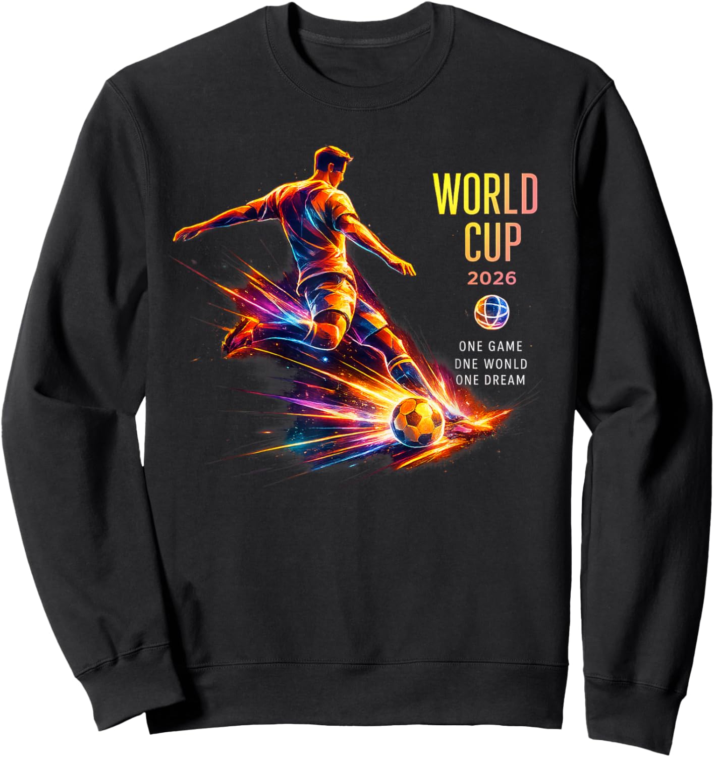 Fußball - WM 2026 One Game World Dream, farbig Sweatshirt - Sweatshirt | Black