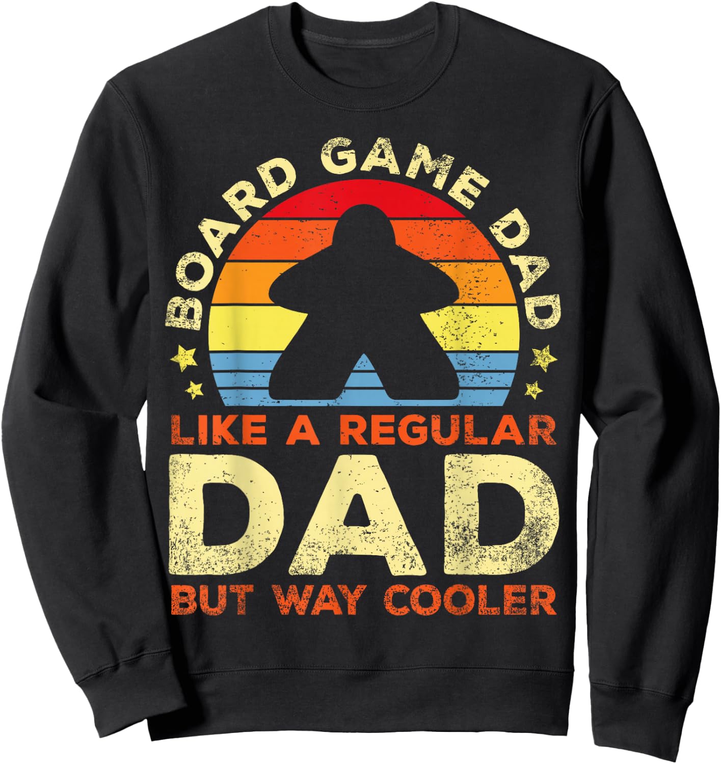 Board Game Dad Board Gamer Father Board Games , Black, S Sweatshirt - Sweatshirt | Black