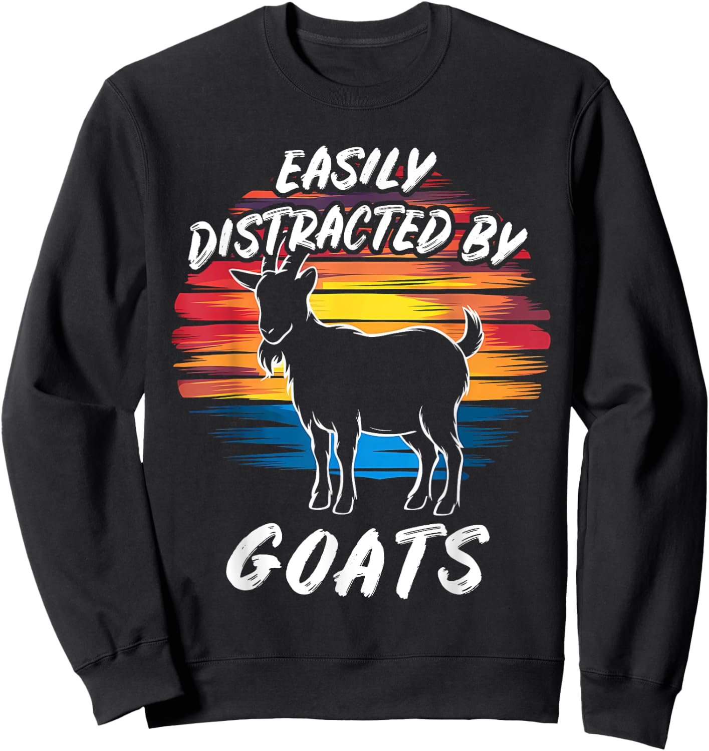 Goat Lover Farming Nature Farmer Gift | & Sweatshirt - Sweatshirt | Black