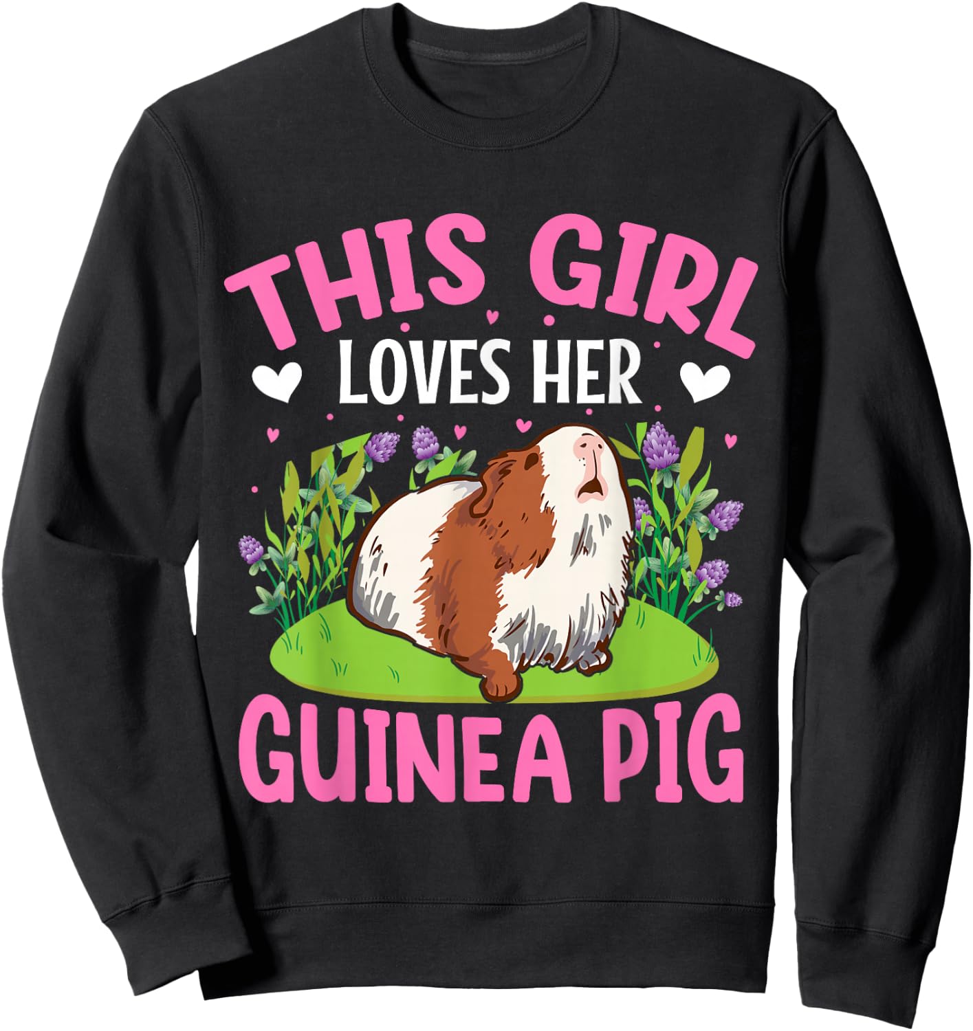 This Girl Loves Her Guinea Pig Sweatshirt - Sweatshirt | Black