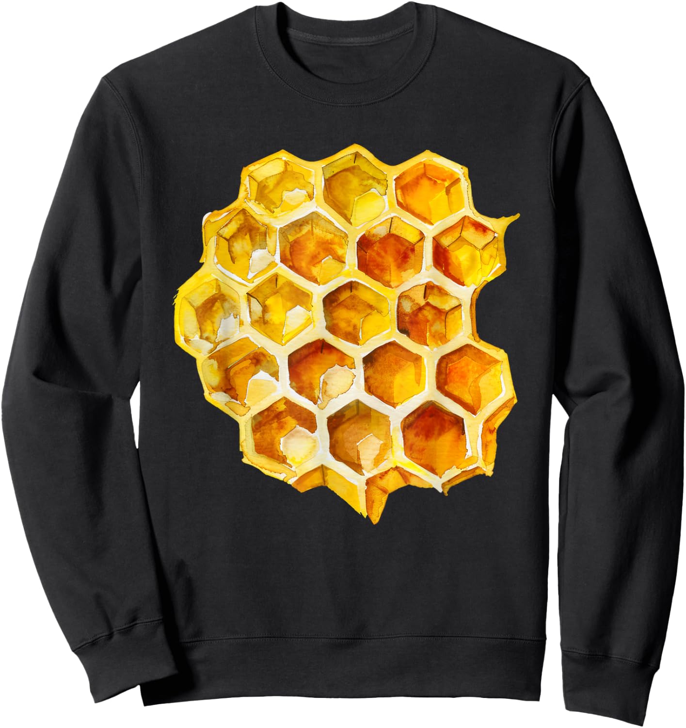 Honeycomb Hexagon Sweatshirt - Sweatshirt | Black
