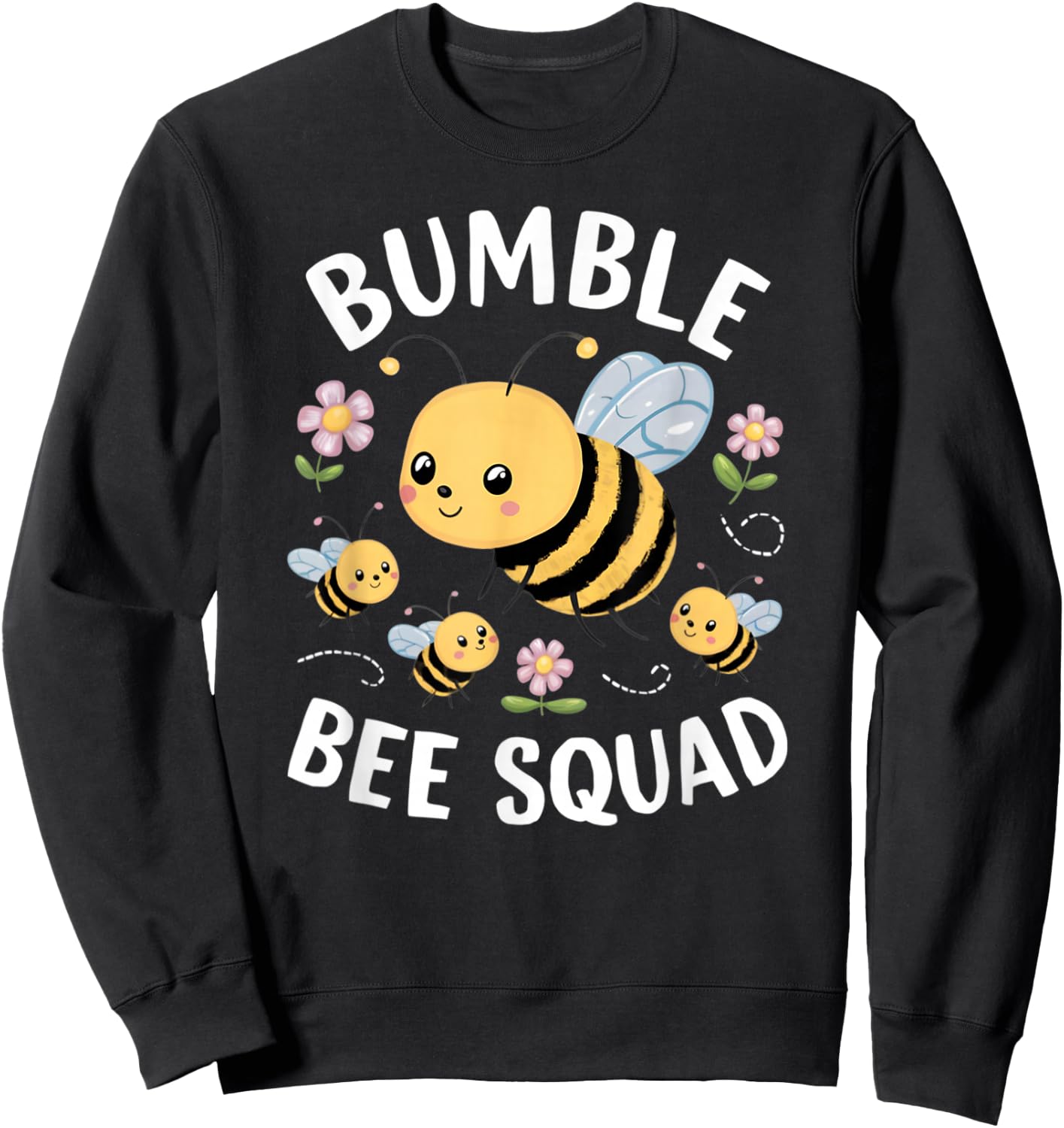 Bumble Bee Squad Bumblebee Teacher Team Group Sweatshirt - Sweatshirt | Black