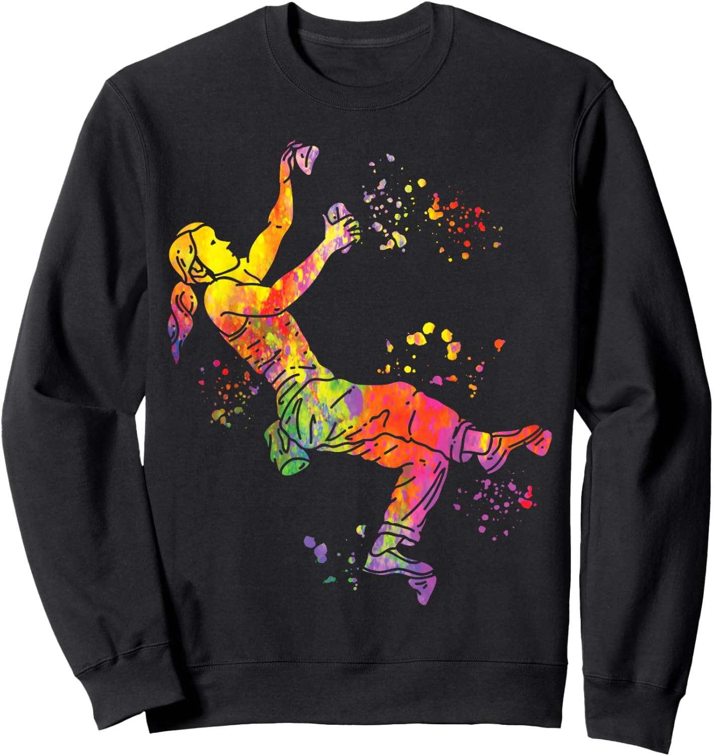 Boulderer Colorsplash Boulder Children's Bouldering Sweatshirt - Sweatshirt | Black