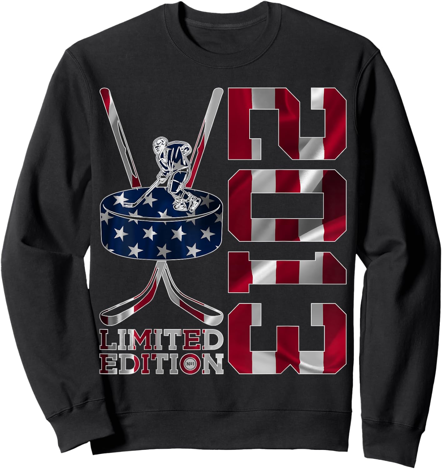 Limited Edition 2013 Ice Hockey 12th Birthday Sweatshirt - Sweatshirt | Black