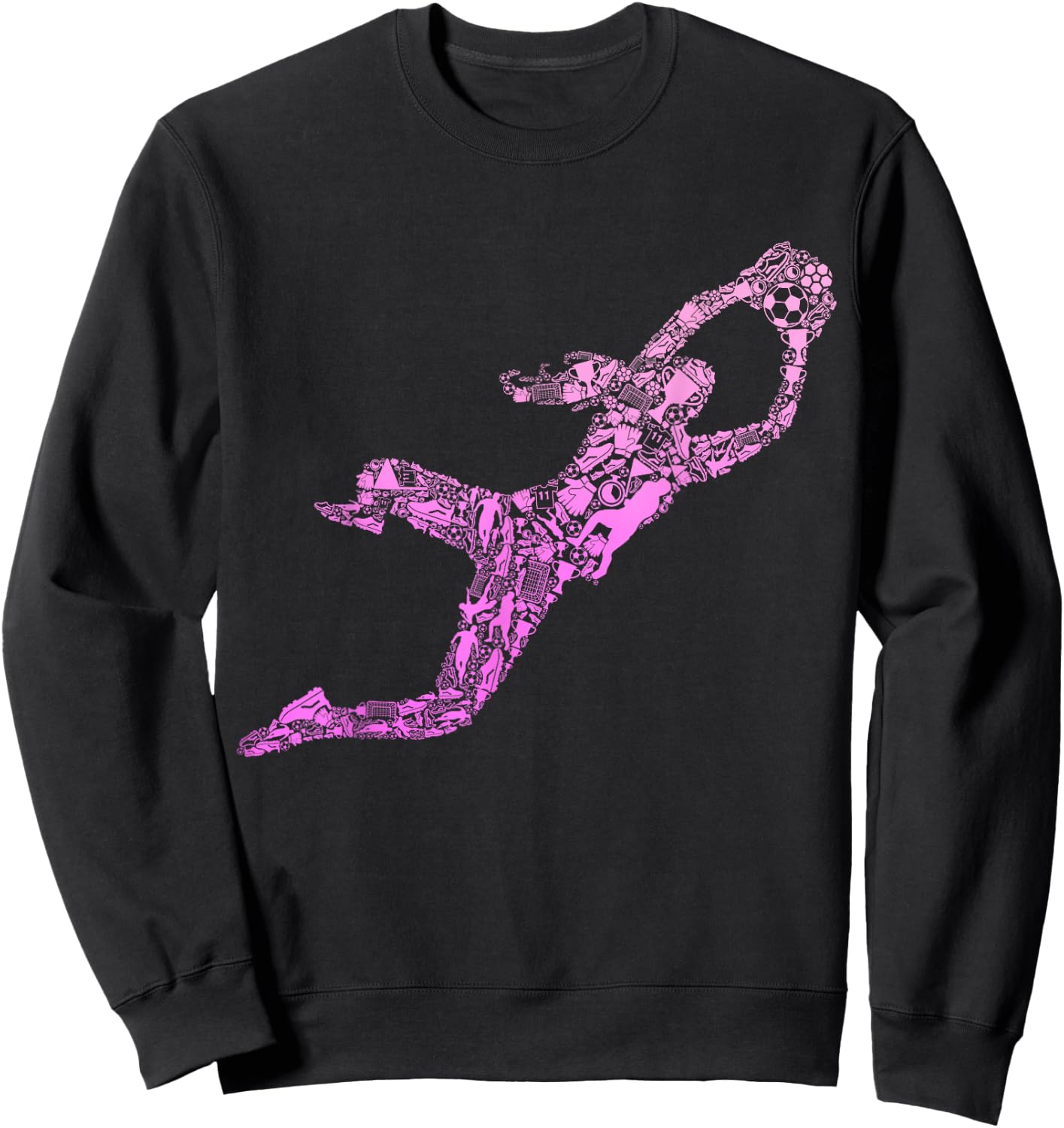 Fußball Torwart Torhüter Mädchen Fußballerin Frauen Damen Sweatshirt - Sweatshirt | Black
