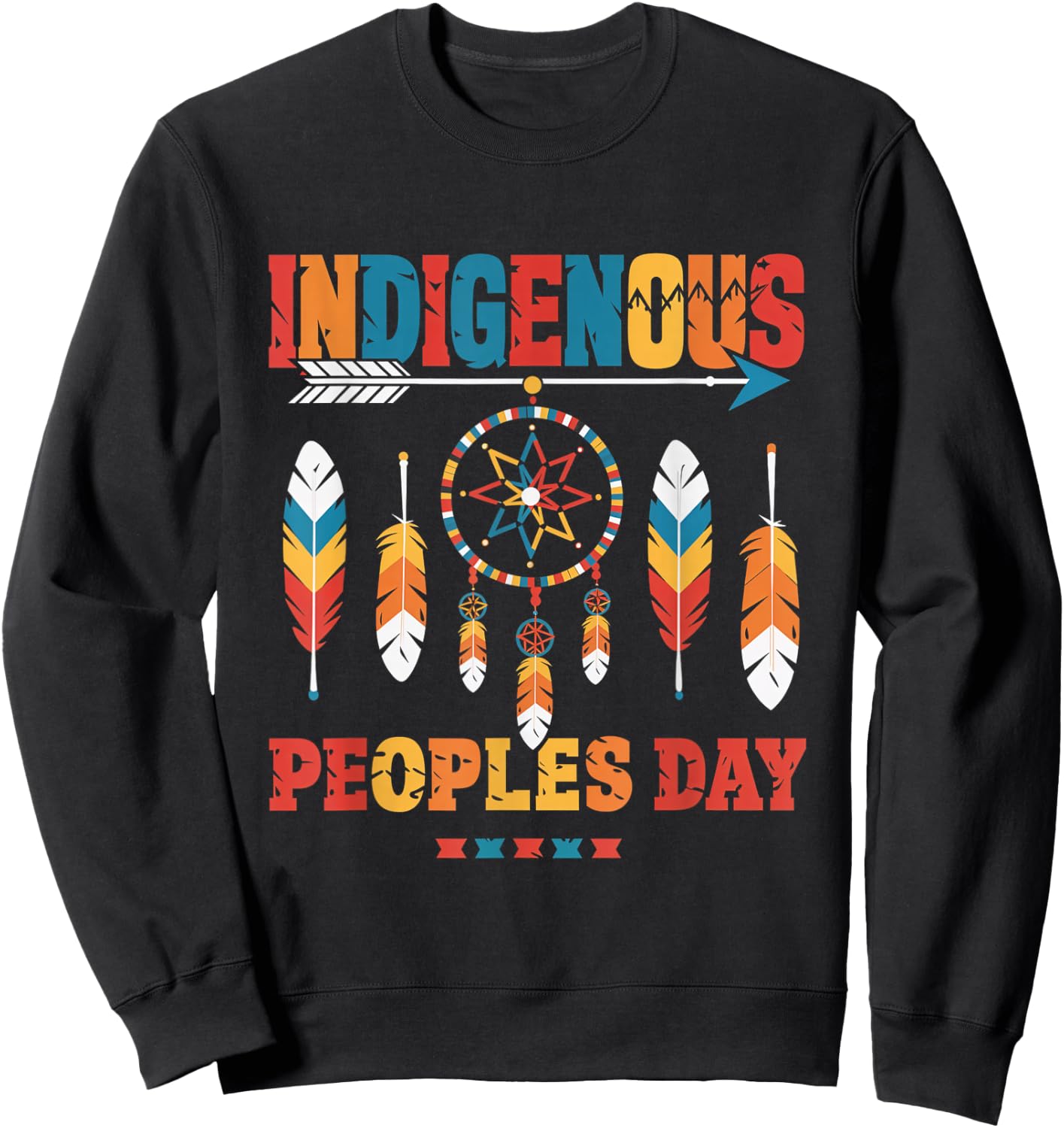 Indigenous Peoples Day Native American Culture Heritage Sweatshirt - Sweatshirt | Black