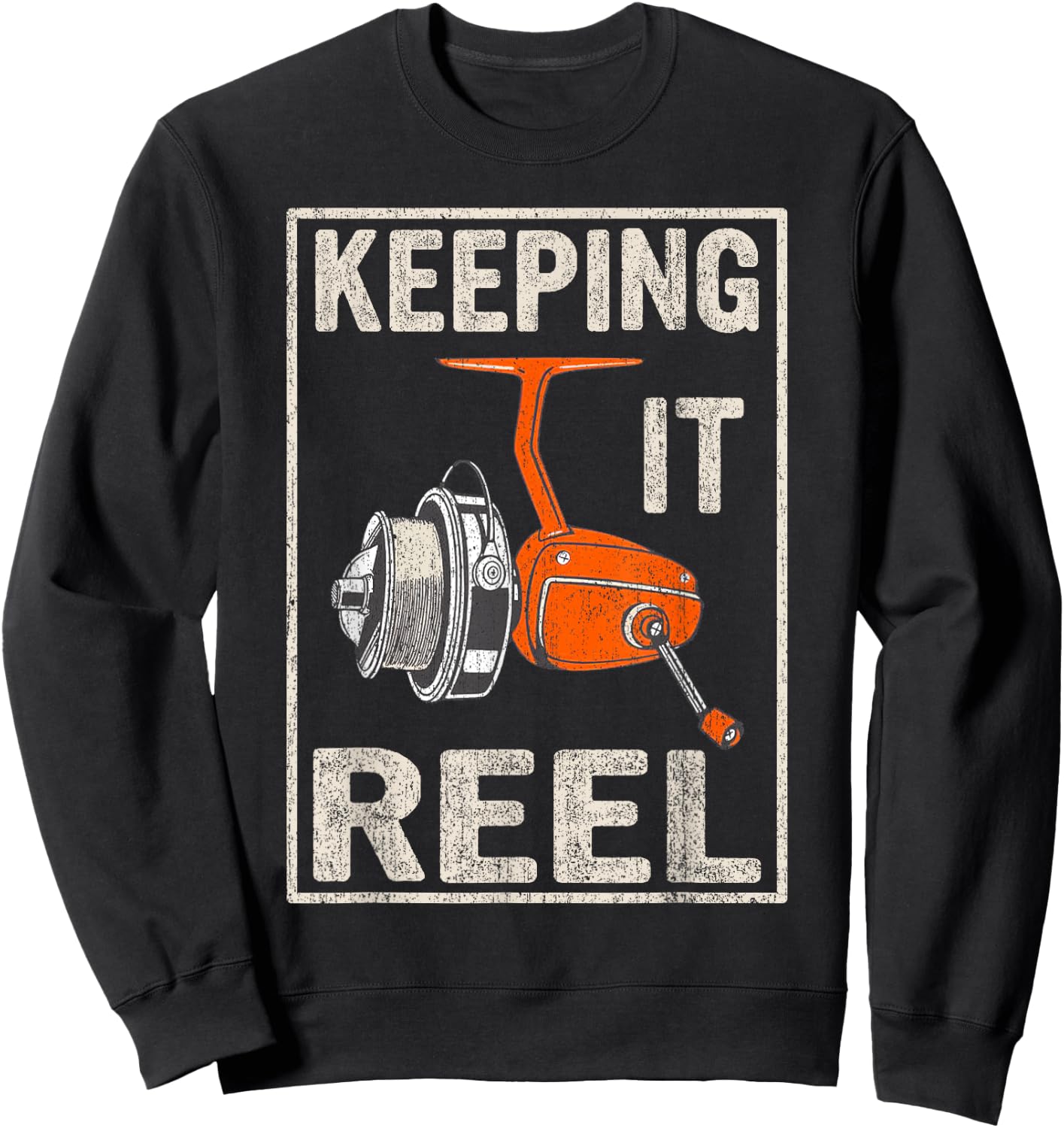 Keeping It Reel - Fishing Sweatshirt - Sweatshirt | Black