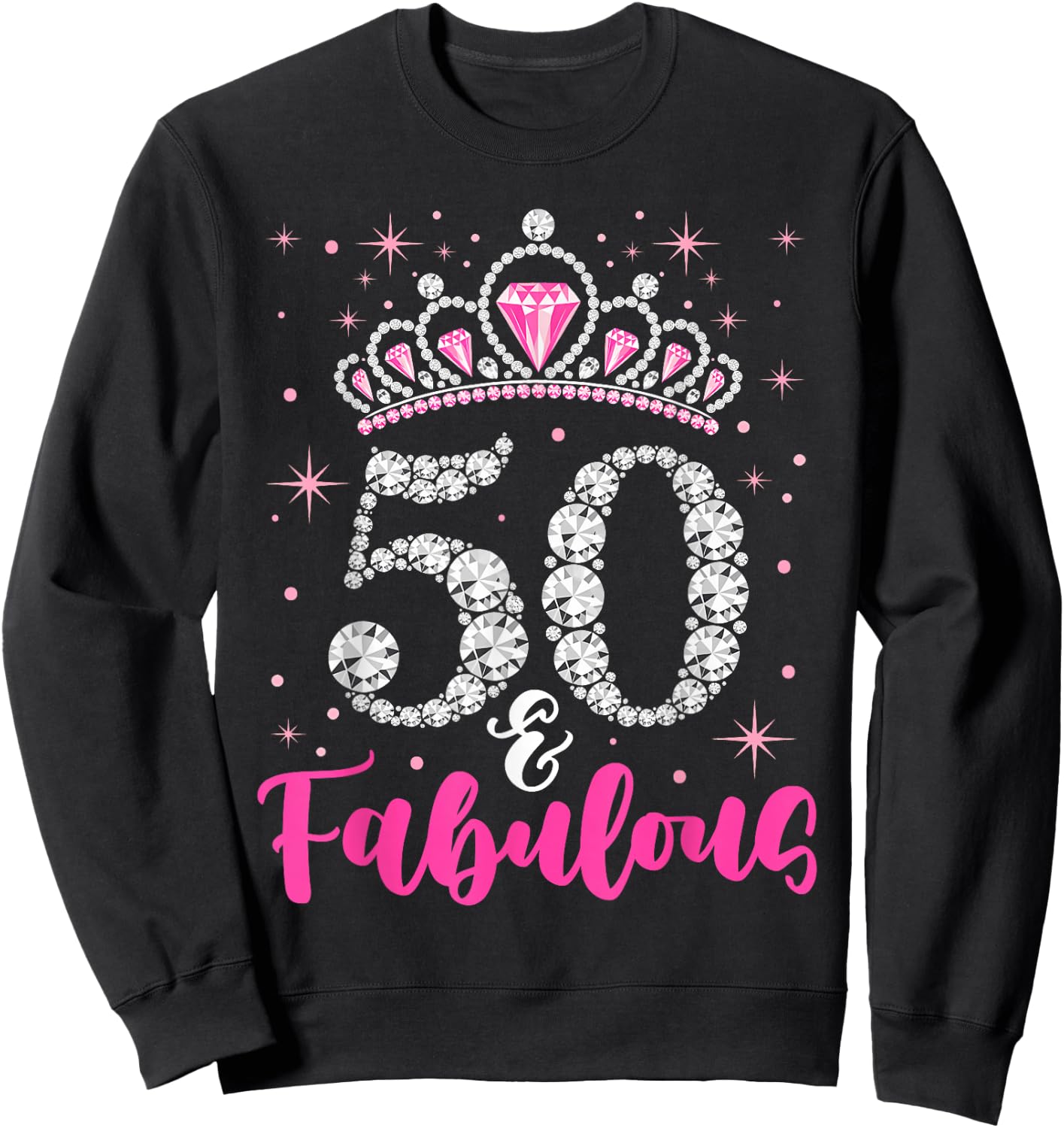 50 And Fabulous 1969 50Th Birthday Sweatshirt - Sweatshirt | Black