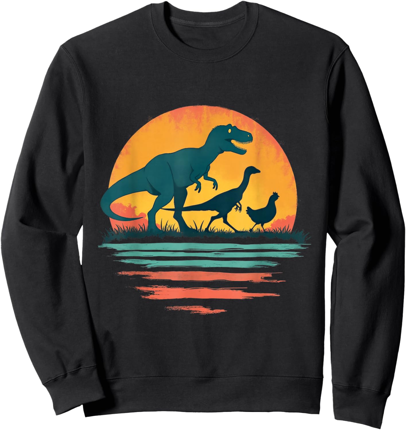 Dinosaur Evolution Sweatshirt - Sweatshirt | Black