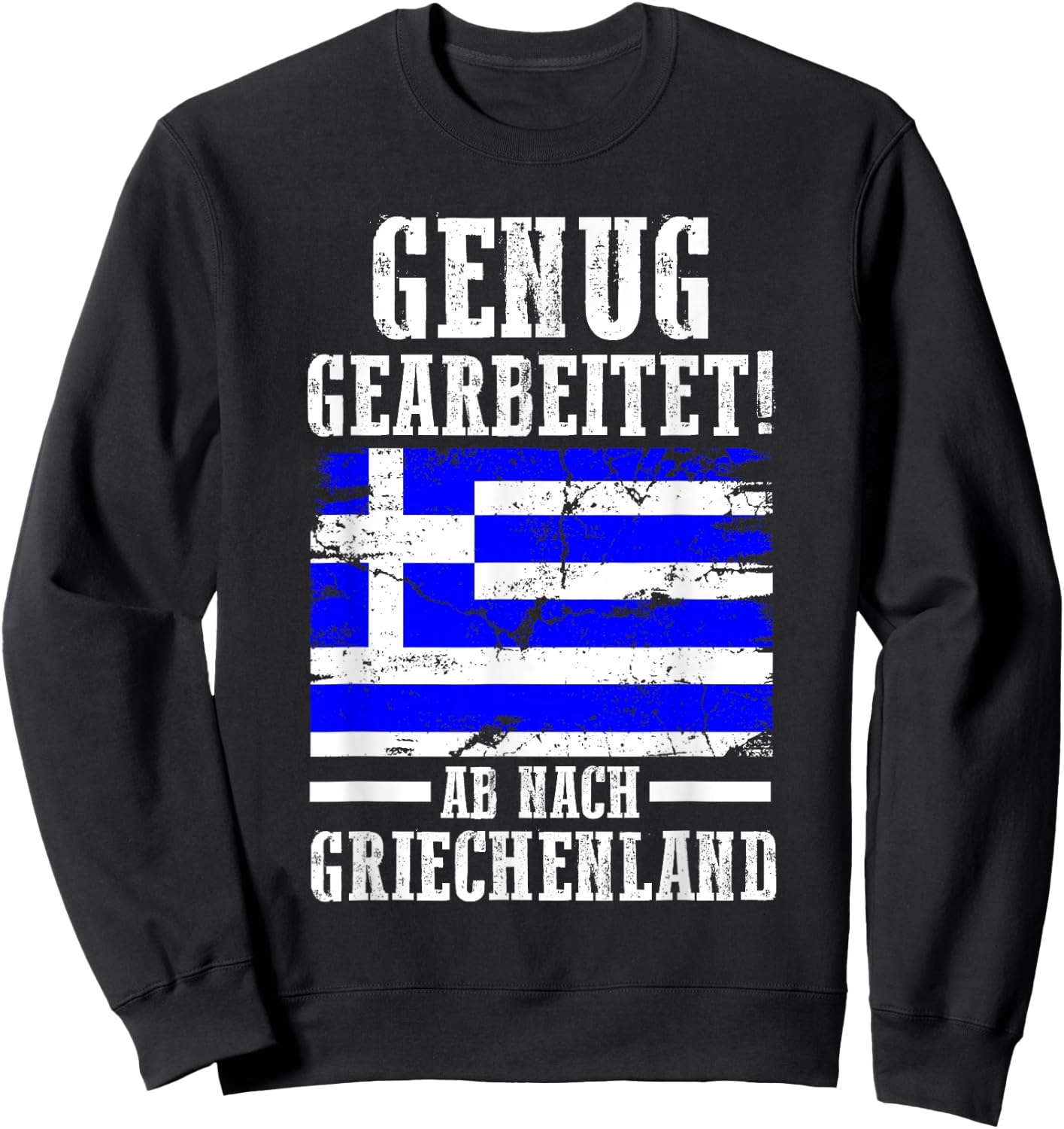 Holiday Greek Greece , black, s Sweatshirt - Sweatshirt | Black