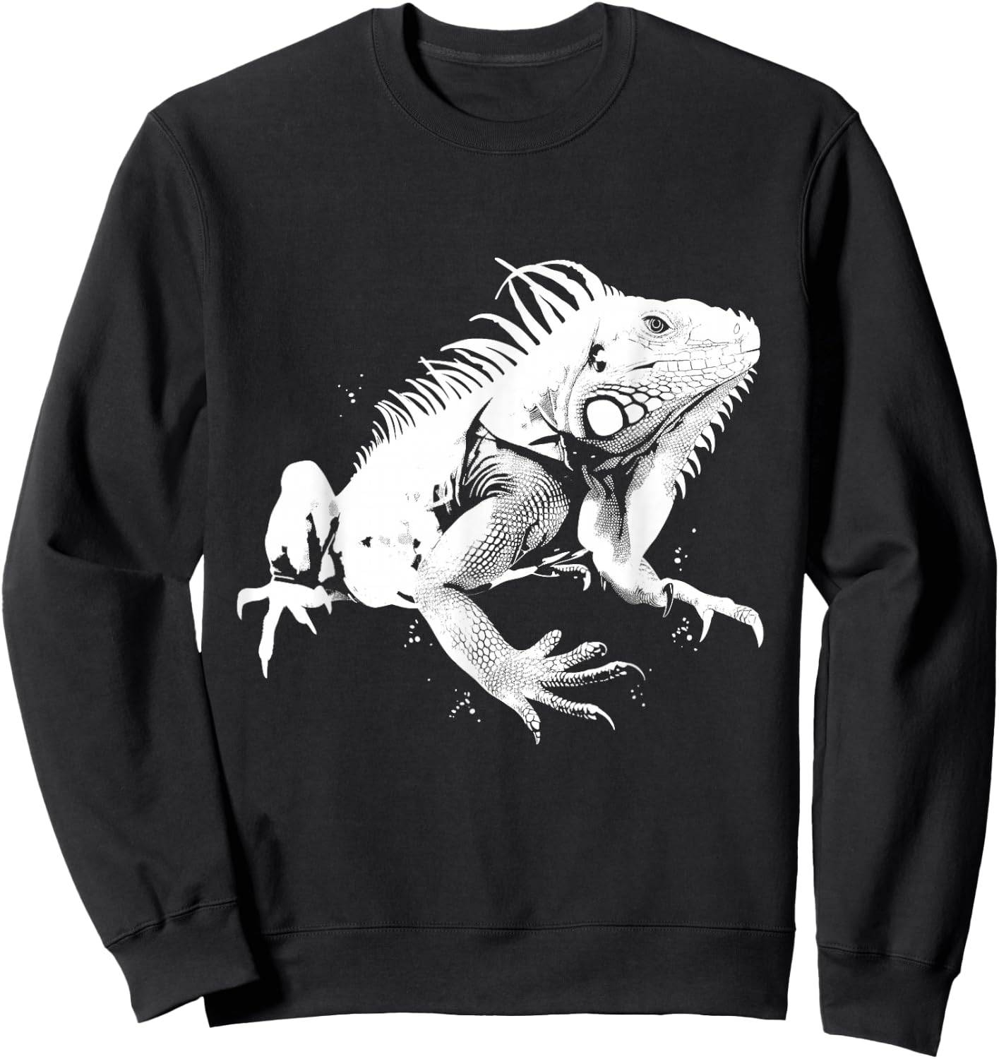Iguana Reptile Lover Iguana Hunting Hunter Lizard Sweatshirt - Sweatshirt | Black