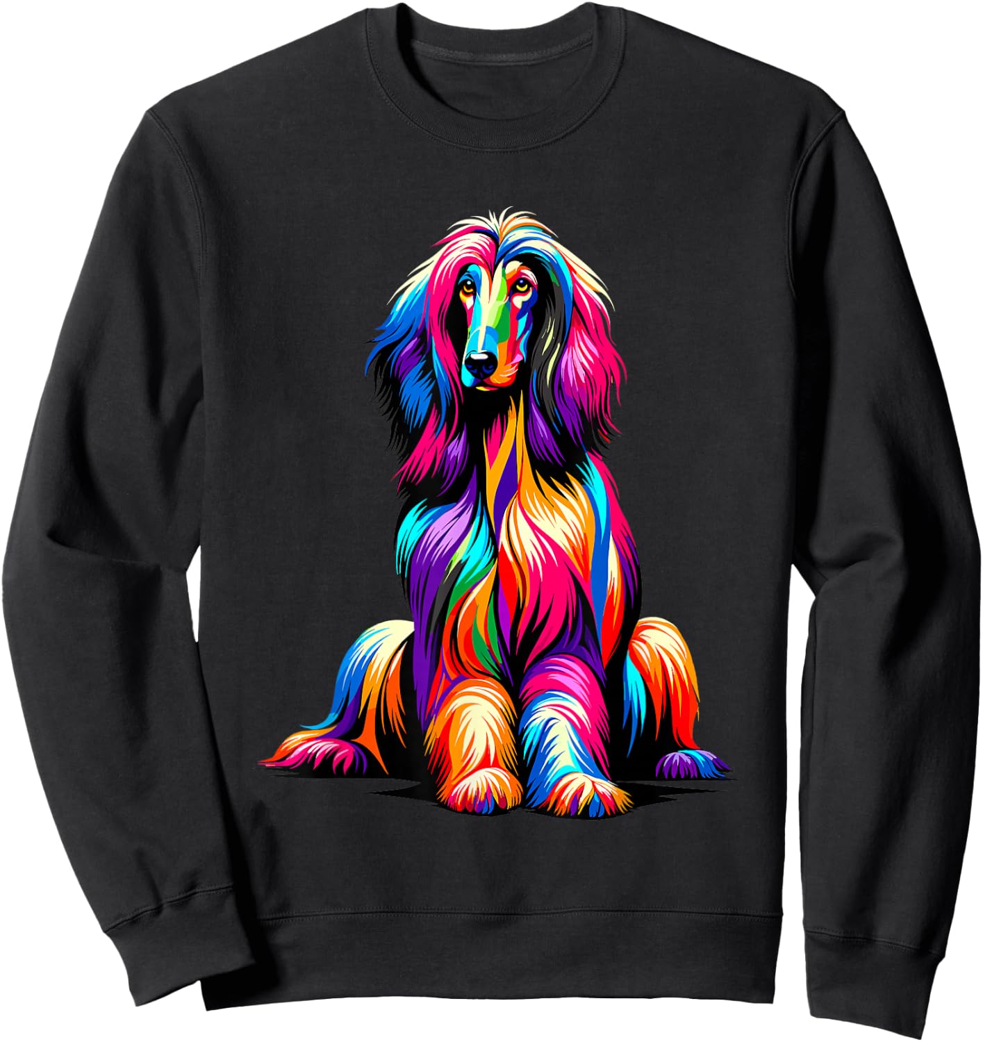 Afghan Hound Dog Sweatshirt - Sweatshirt | Black