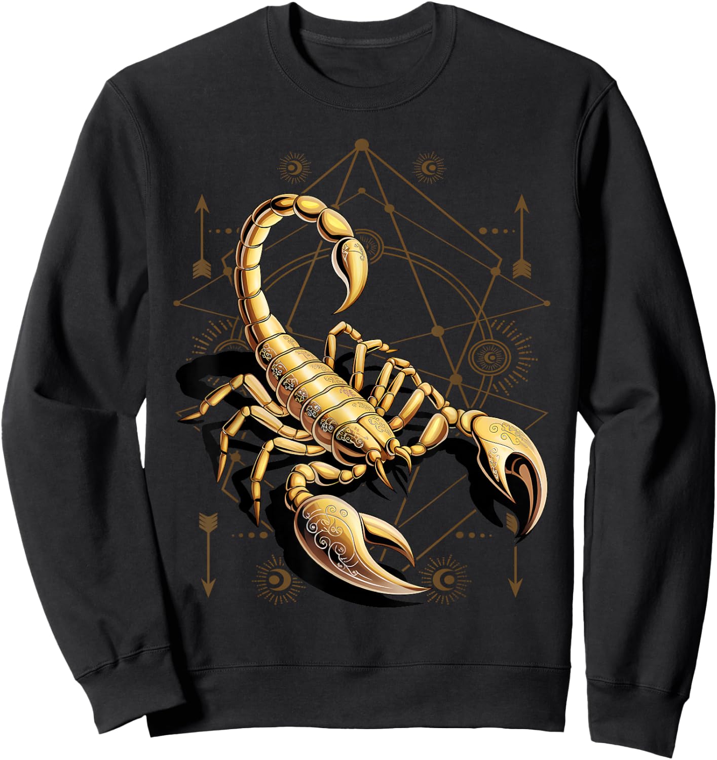 Art Animal Scorpion Sweatshirt - Sweatshirt | Black