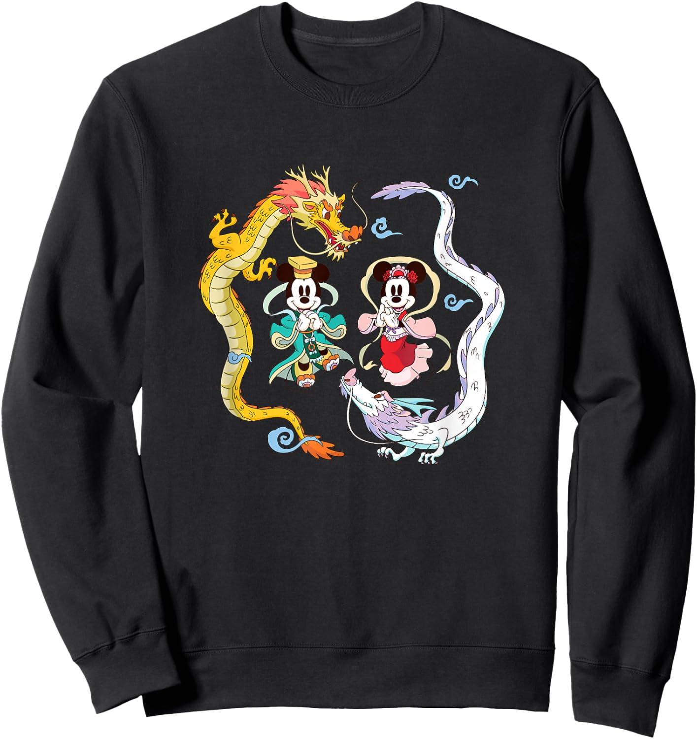 Disney Mickey and Friends Chinese New Years Mickey & Minnie Sweatshirt - Sweatshirt | Black