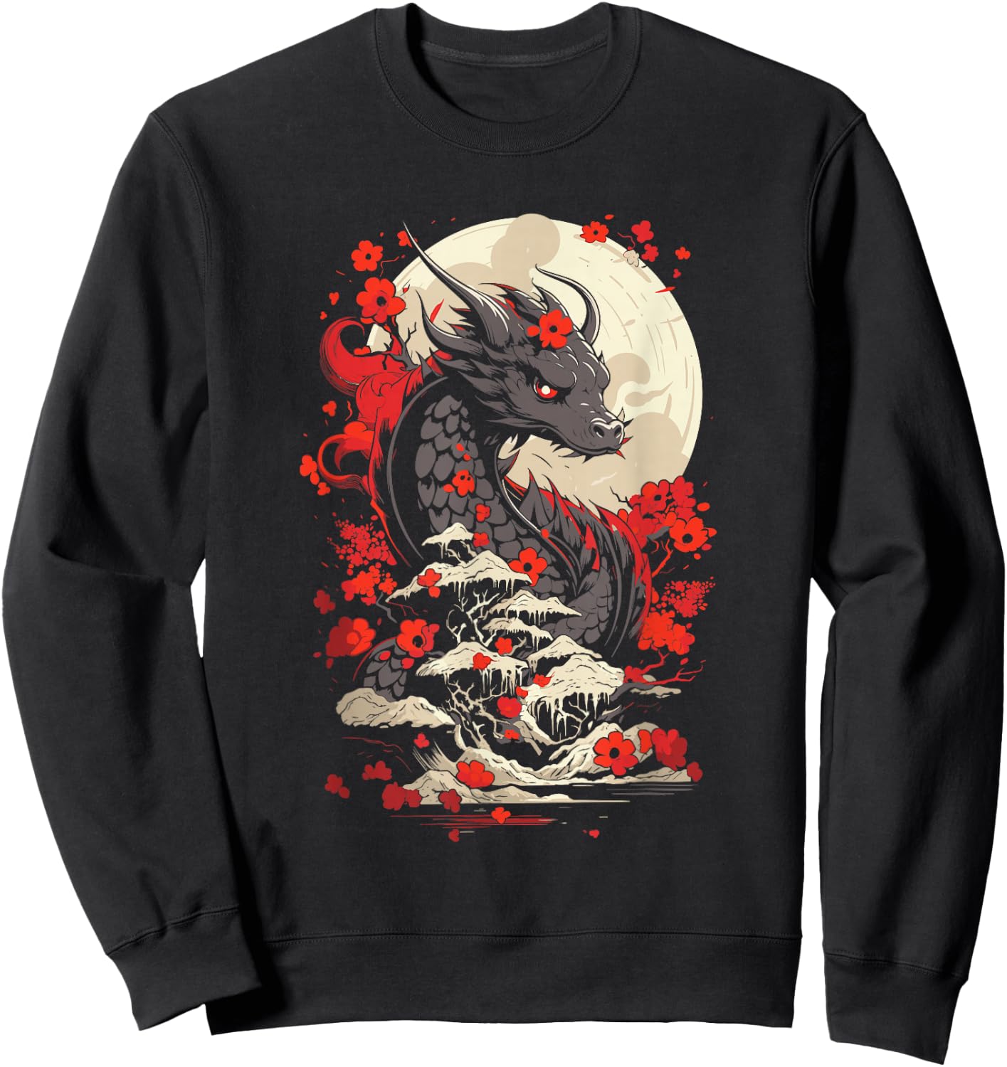 Year Of The Dragon - Zodiac Lunar New Year 2024 Sweatshirt - Sweatshirt | Black