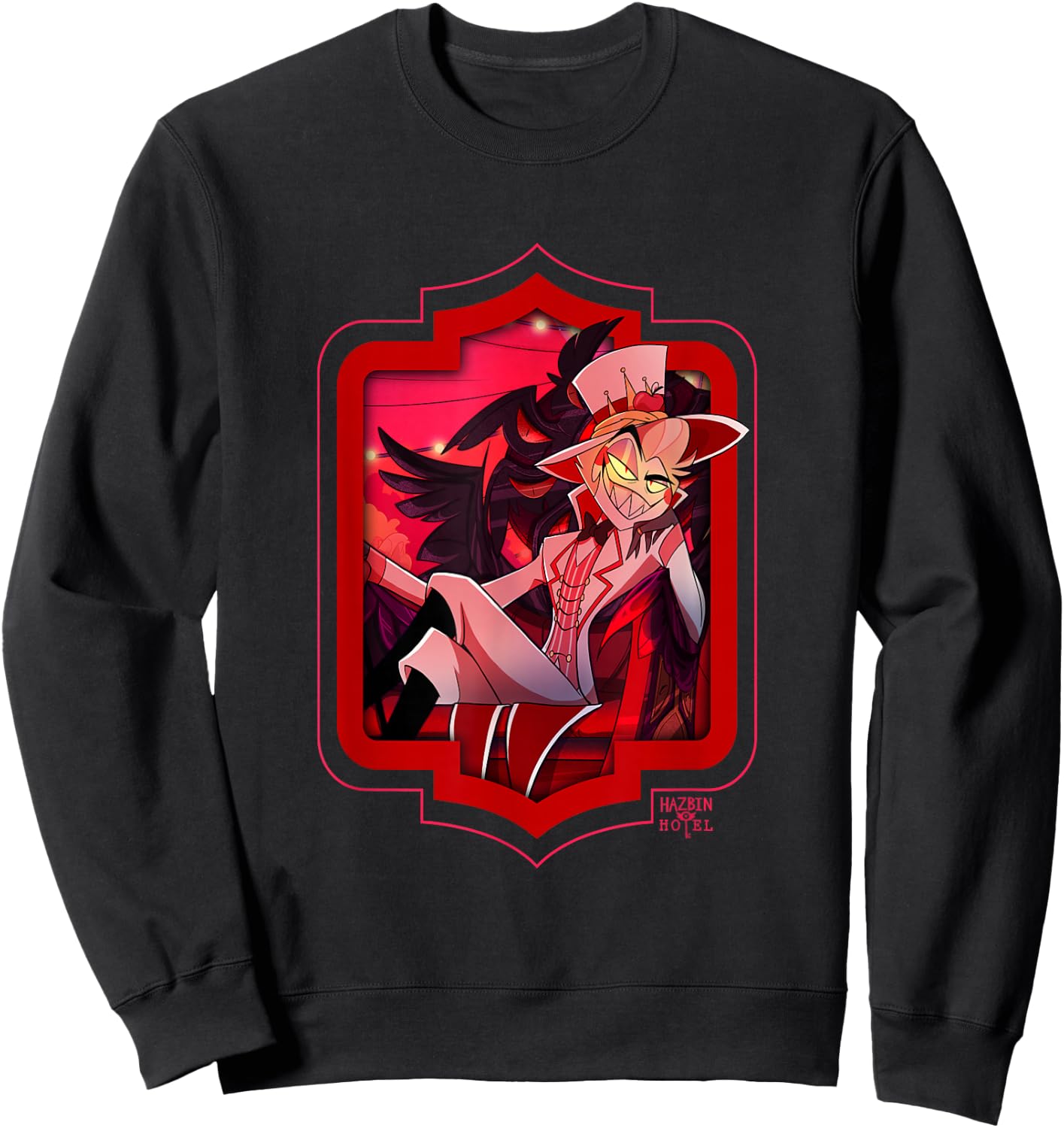 Hazbin Hotel - Lucifer , black Sweatshirt - Sweatshirt | Black