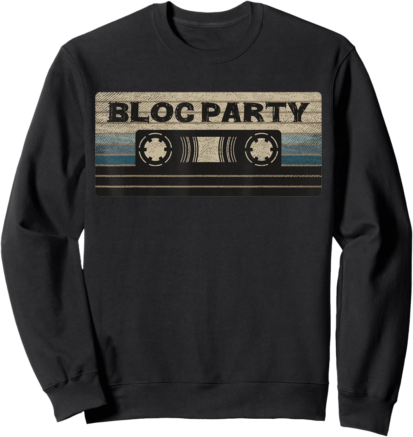 Vintage Bloc Cassette Party Mix Tape Music 2000s Rock , Black, S Sweatshirt - Sweatshirt | Black
