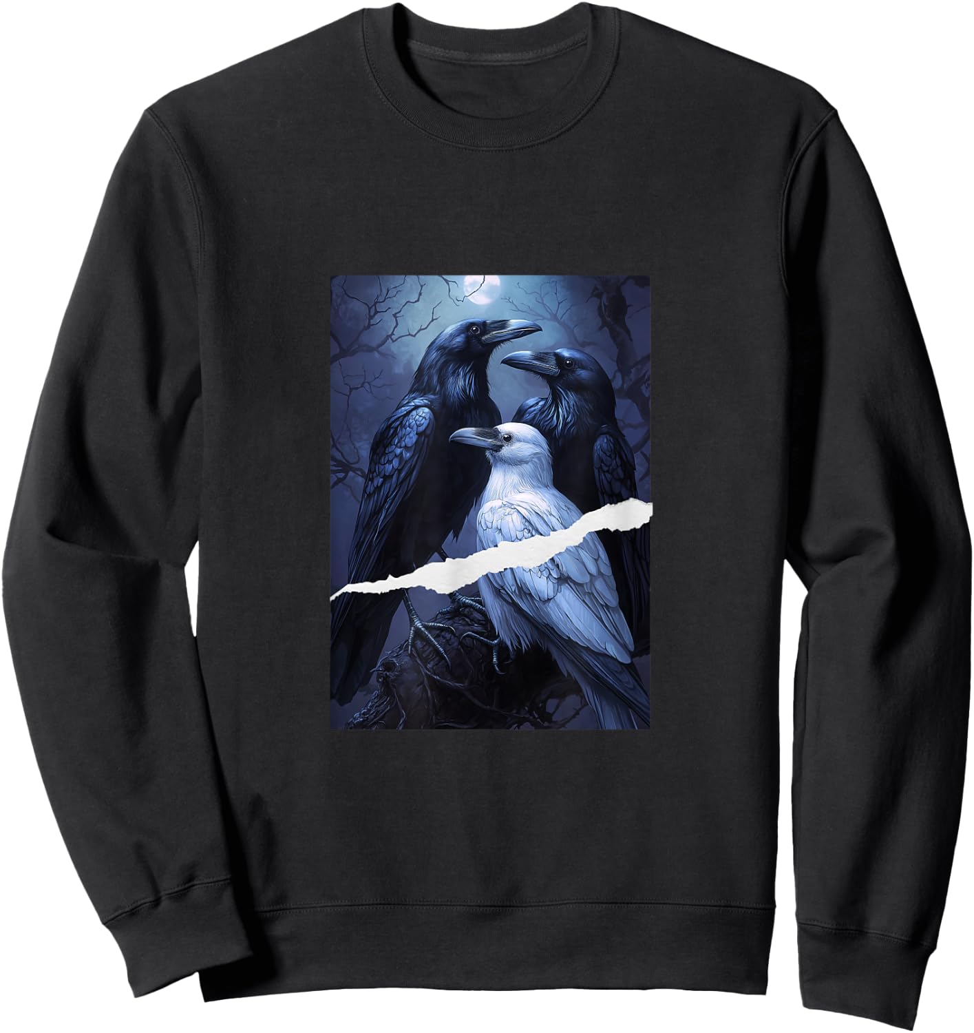 Ravens Under the Moon - Inspired by Feathers So Vicious Sweatshirt - Sweatshirt | Black